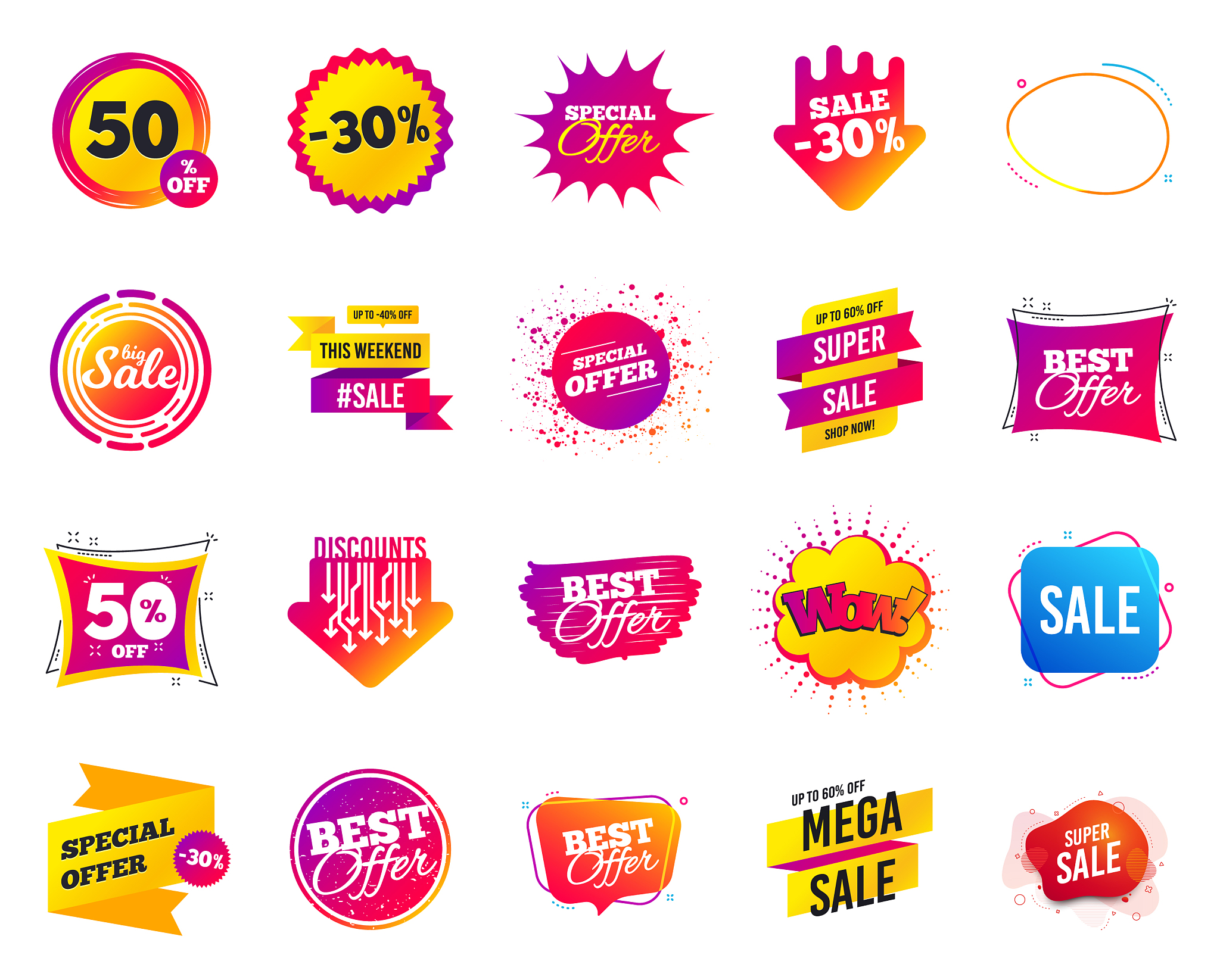 sale banner special offer template tags cyber