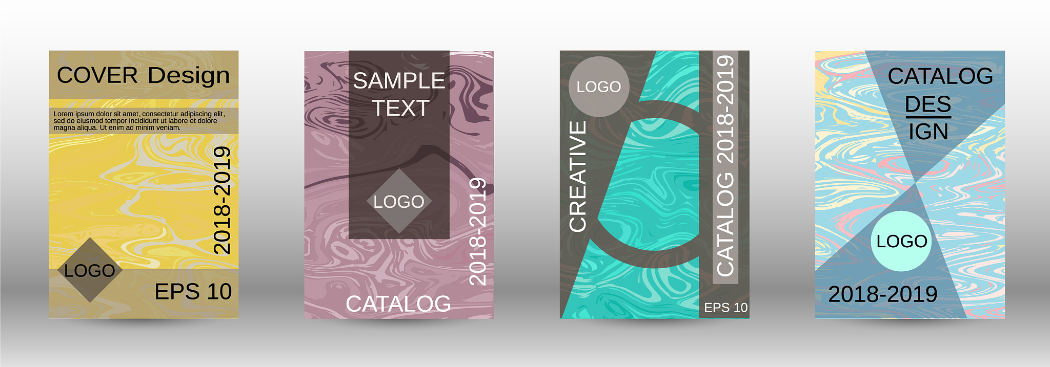 marble texture covers set
