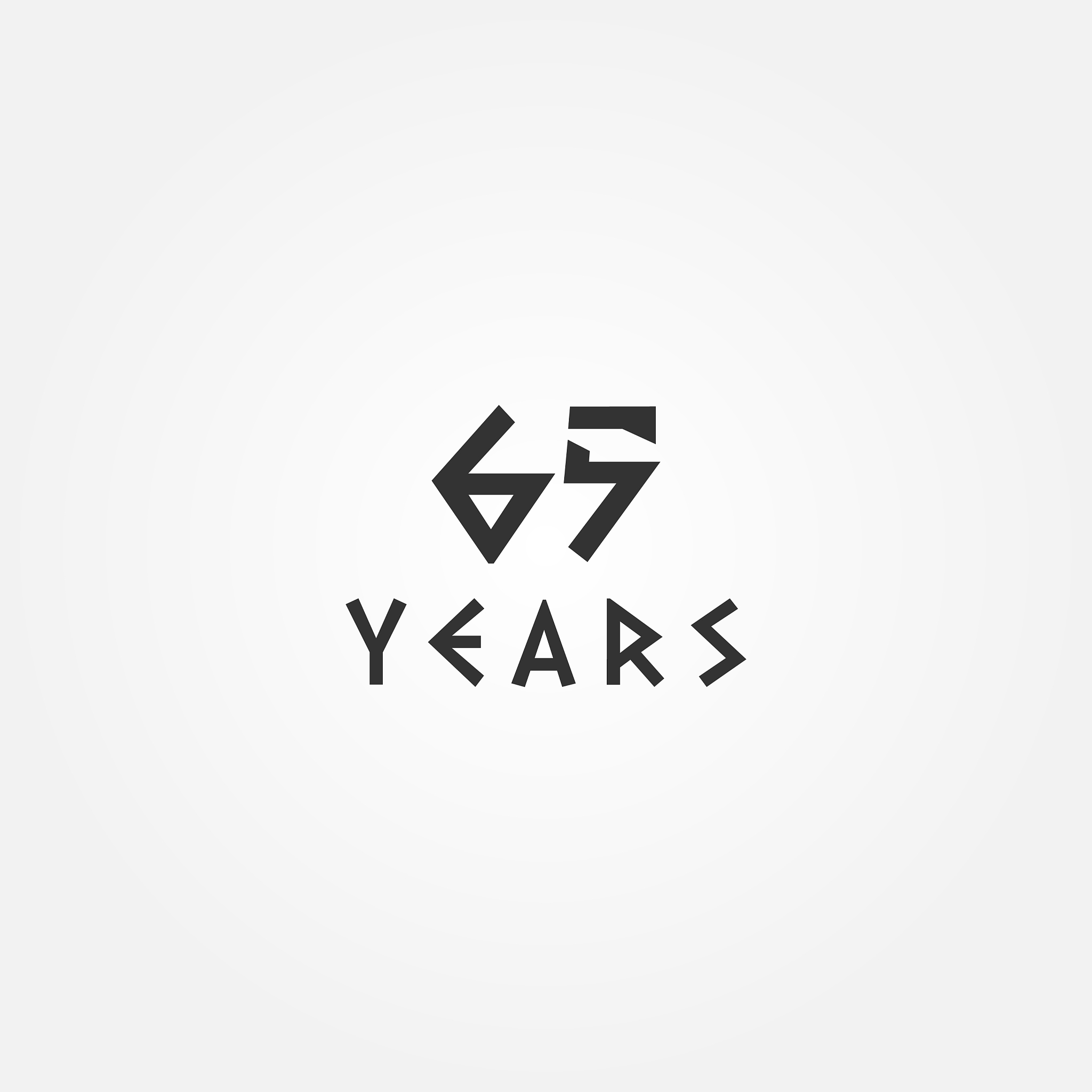 unique black number anniversary design