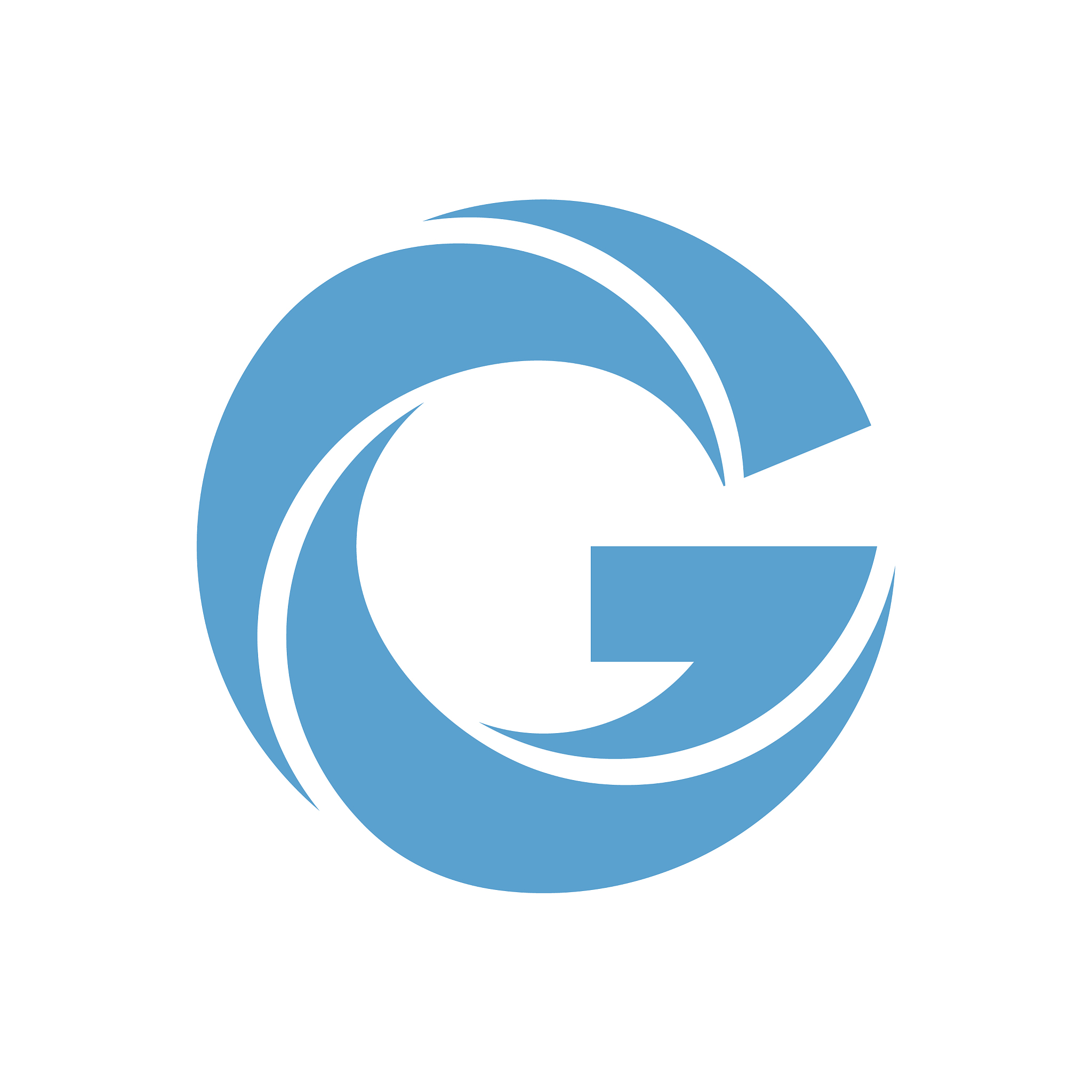 letter g blue icon