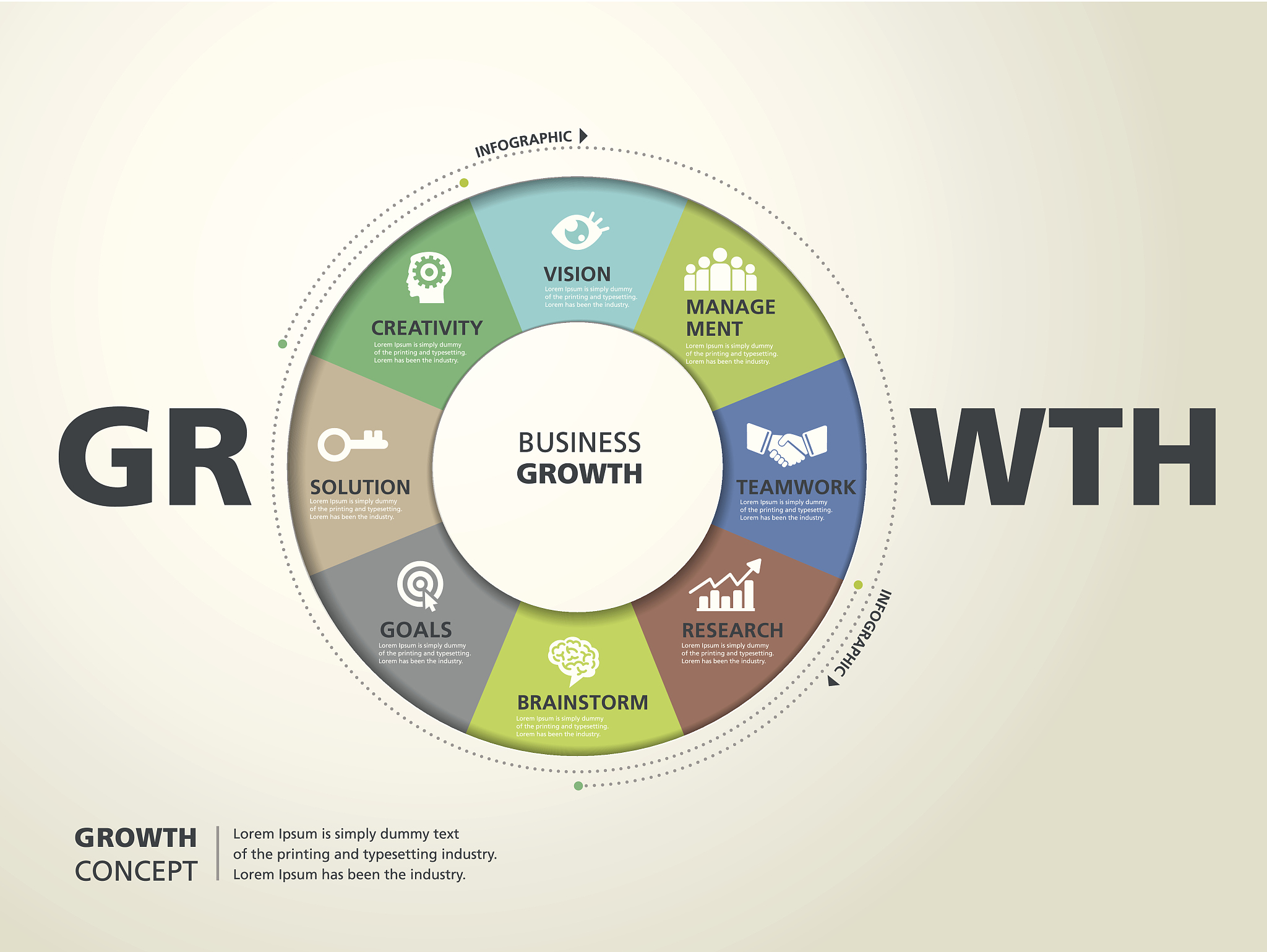 info graphic design, vector, template, business, growth