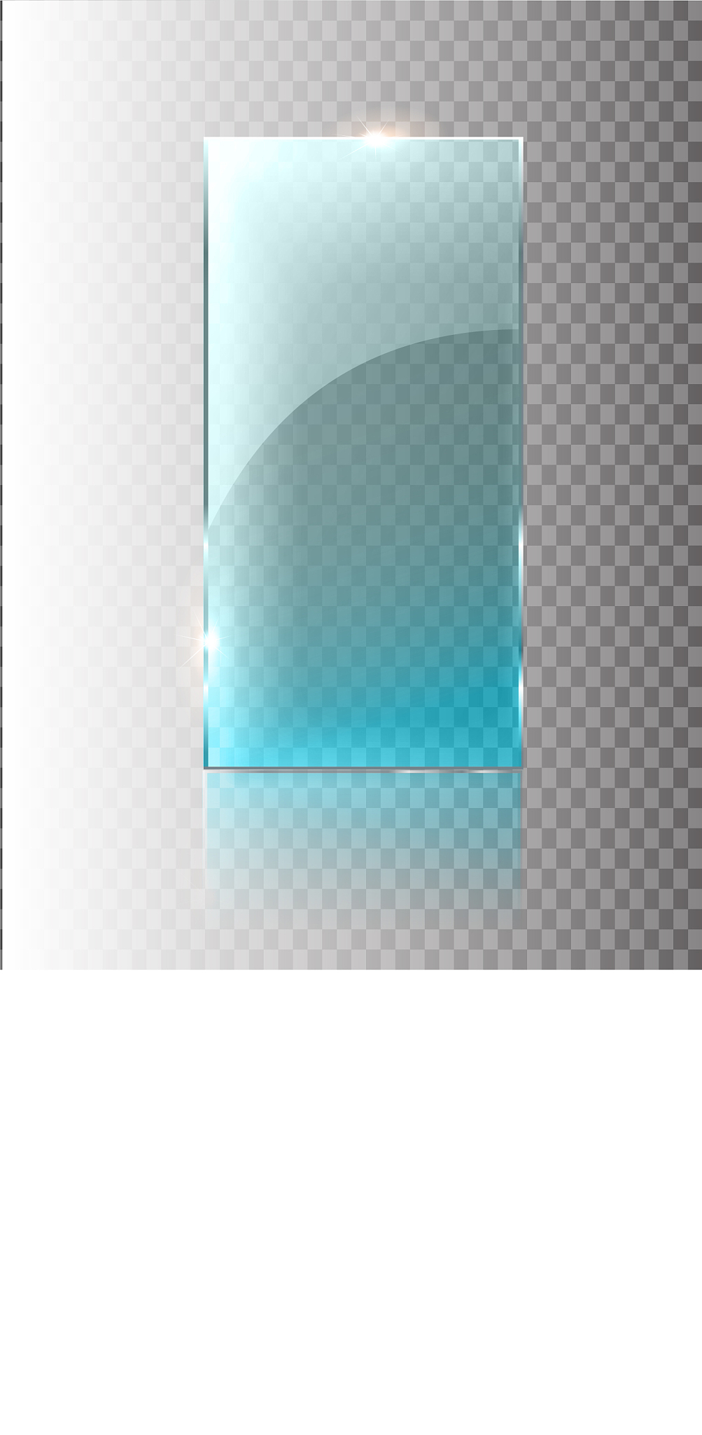 glass transparent banner glass plates with