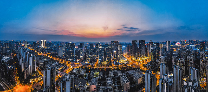 成都希尔顿的夜景
