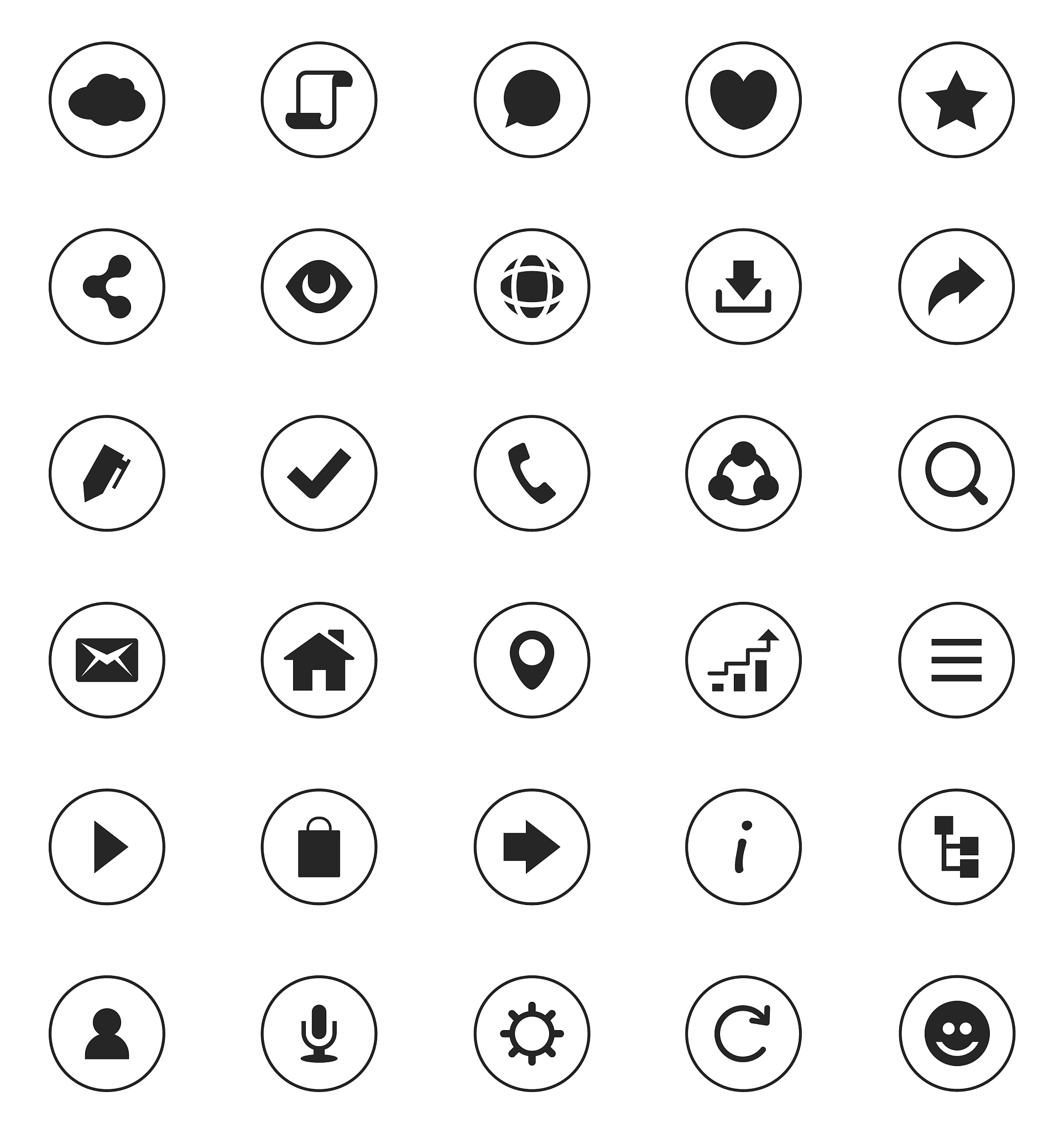 web icon set