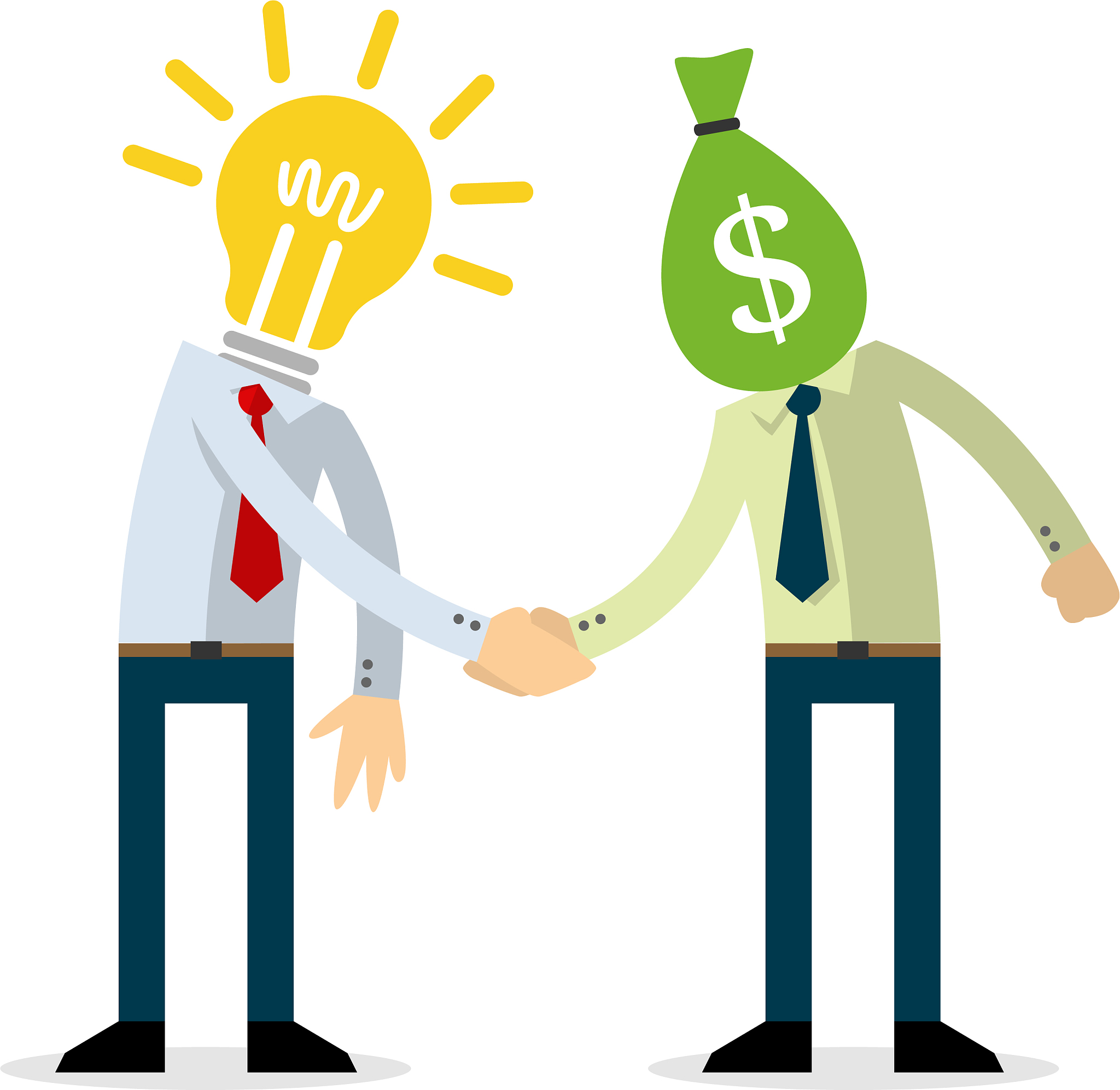 businessman making a deal transaction