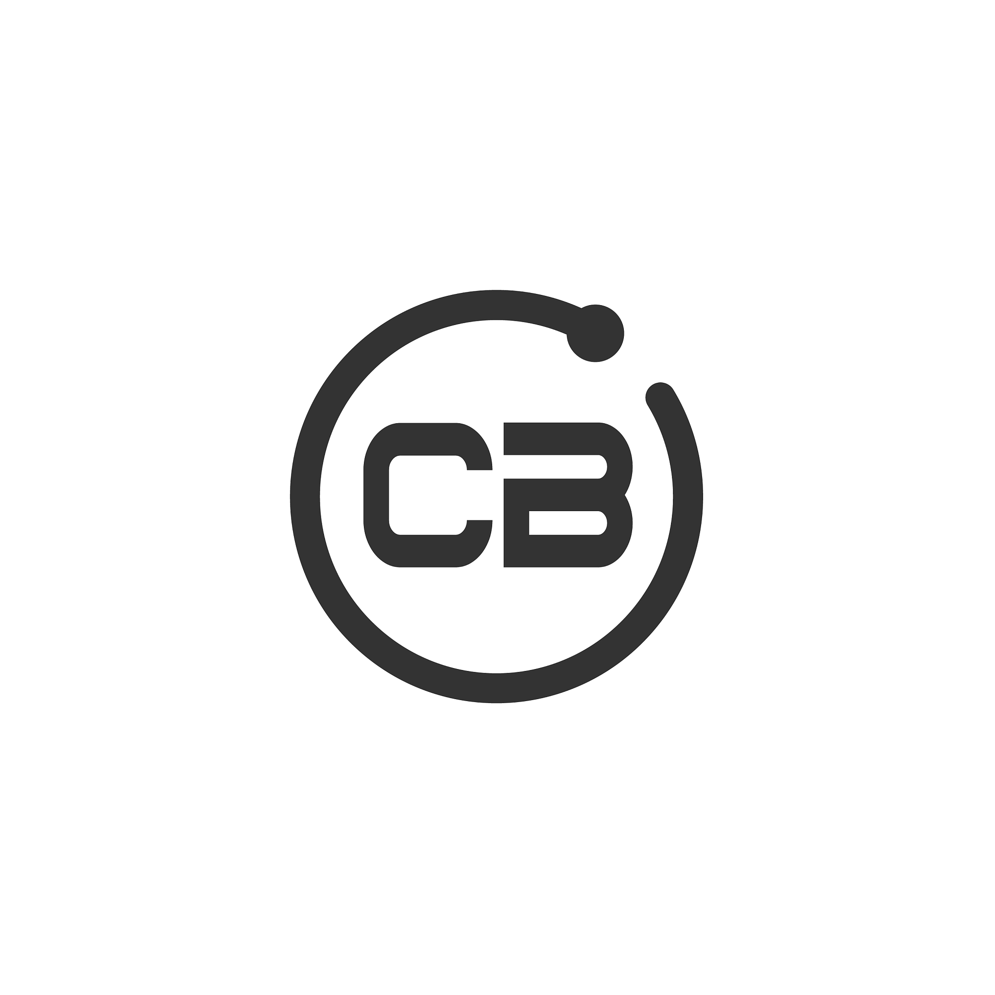 initial letter cb logo template design