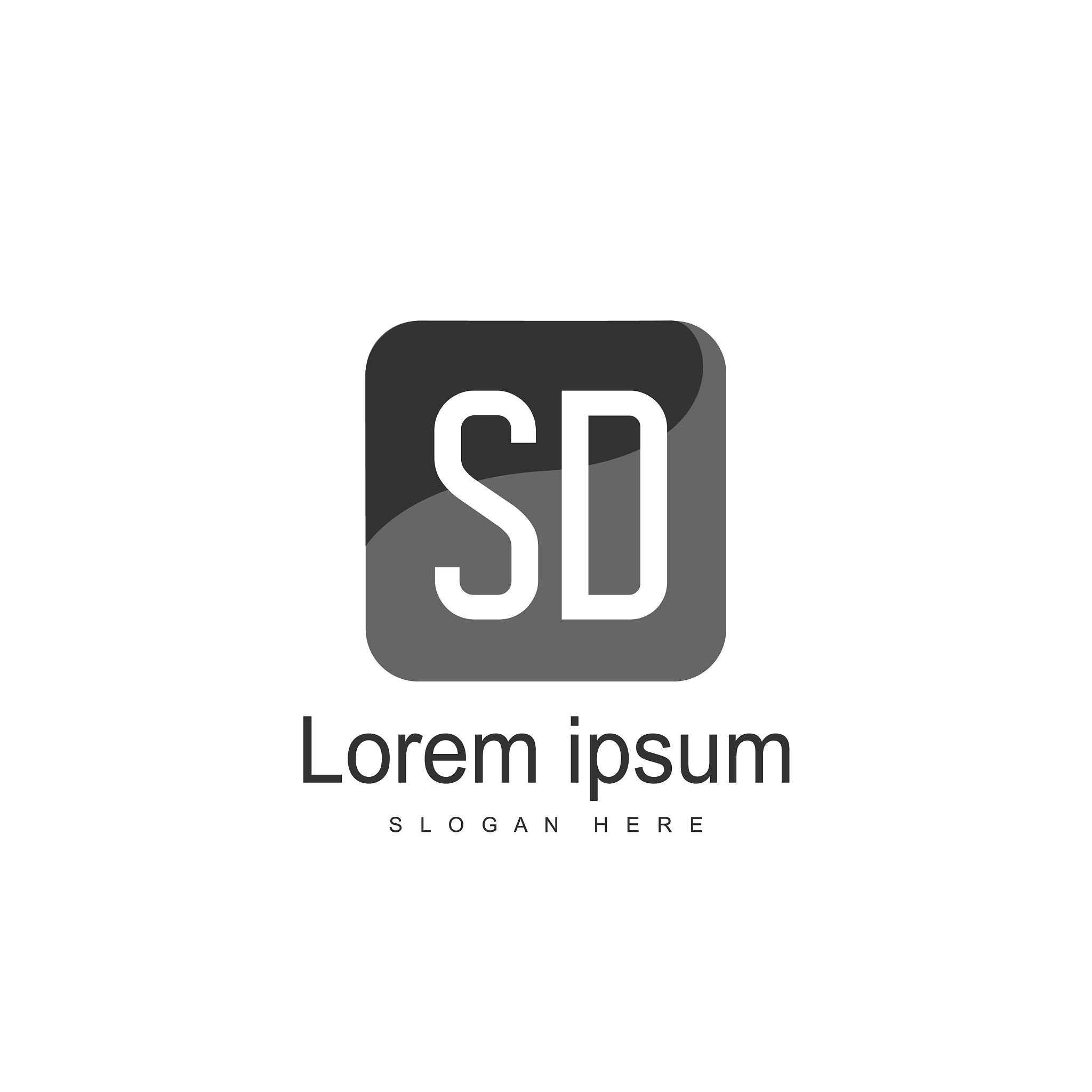 sd letter logo design initial letter sd logo