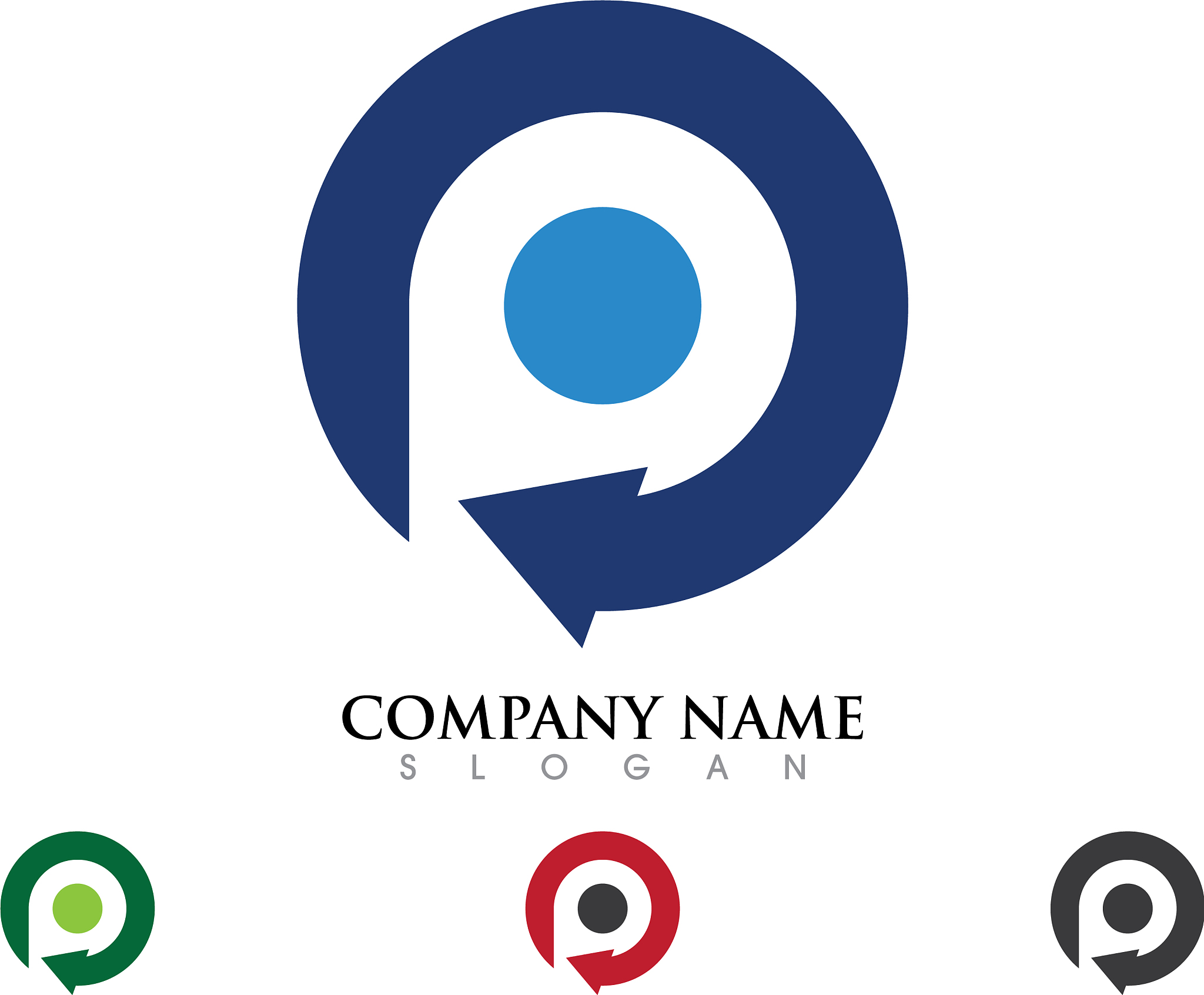 p letter logo