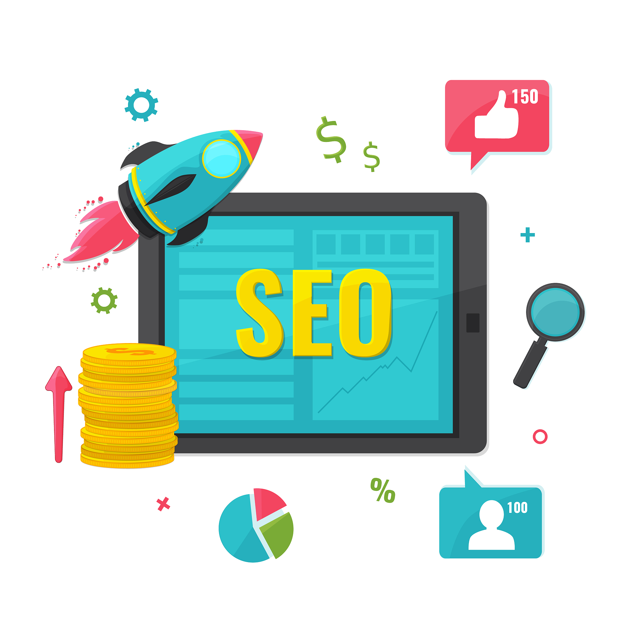 seo, online marketing concept