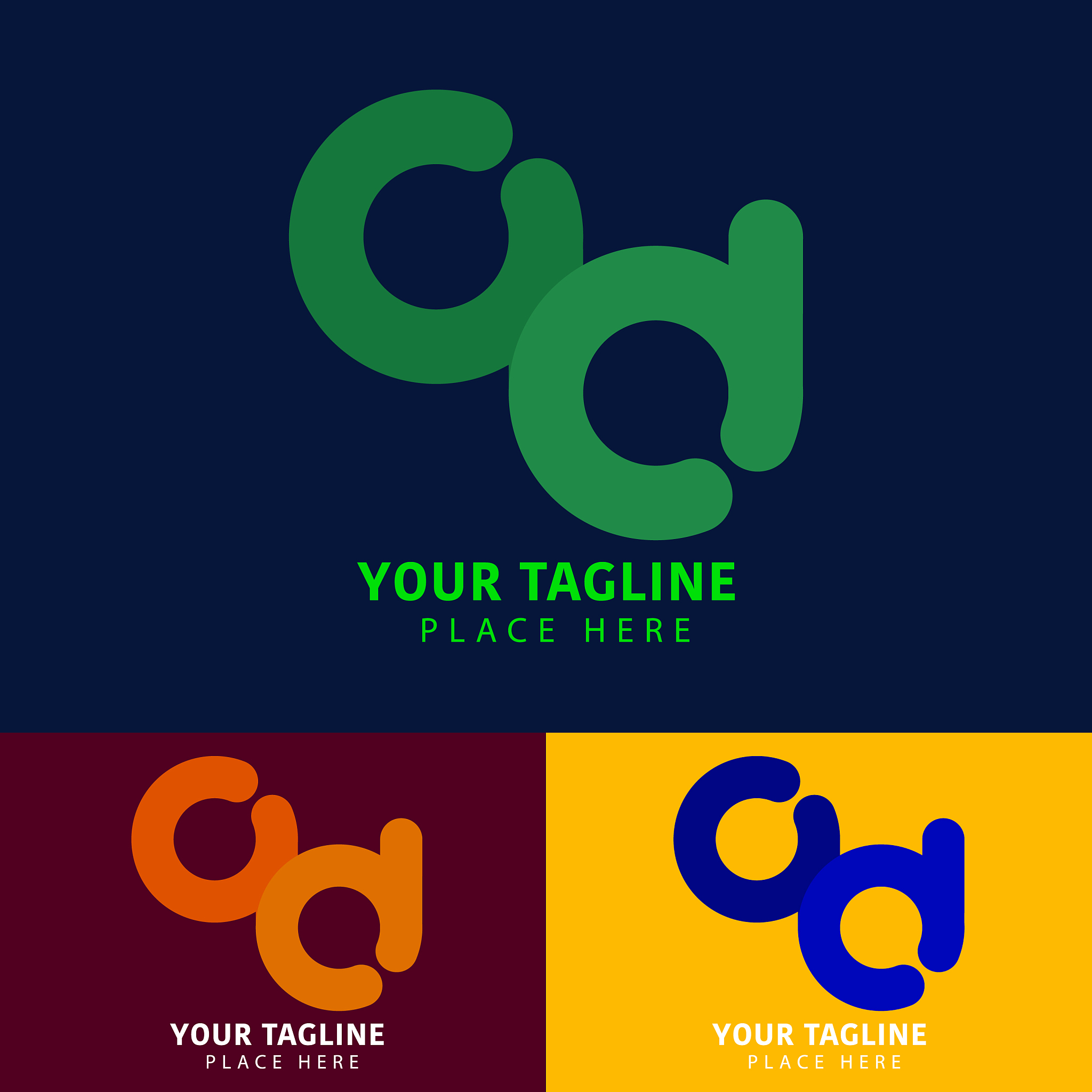 modern logo design template with letter base a