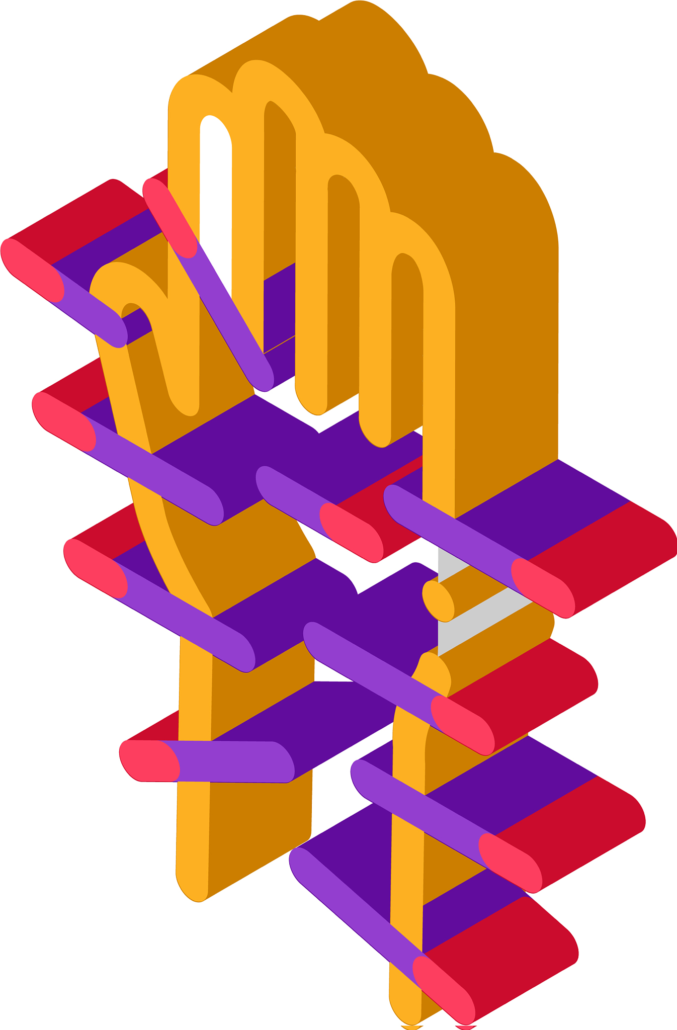 acupuncture hands isometric icon