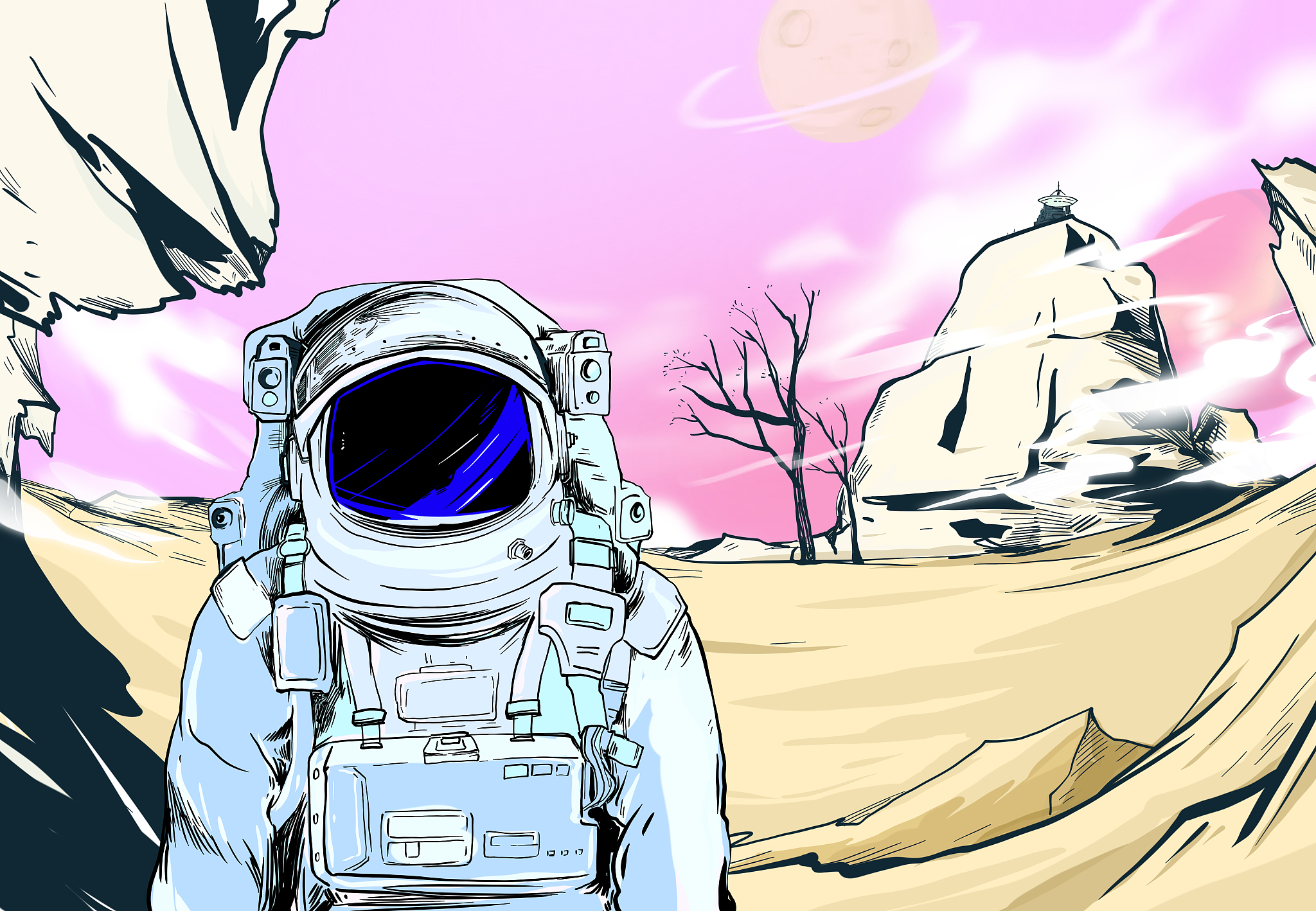 中国航天员登月，超越经典！这句台词将载入史册