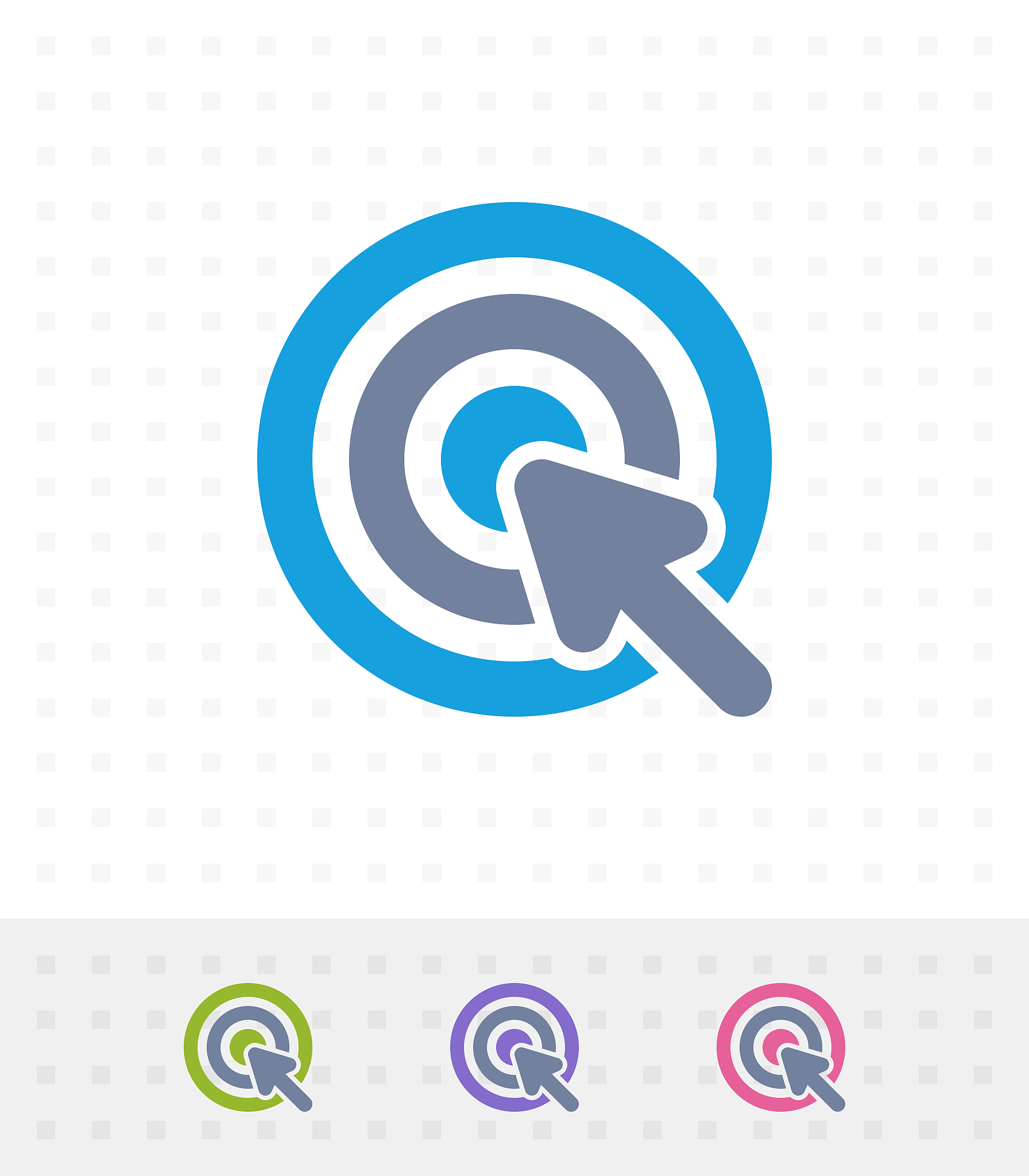 pointer click - tap duo icons