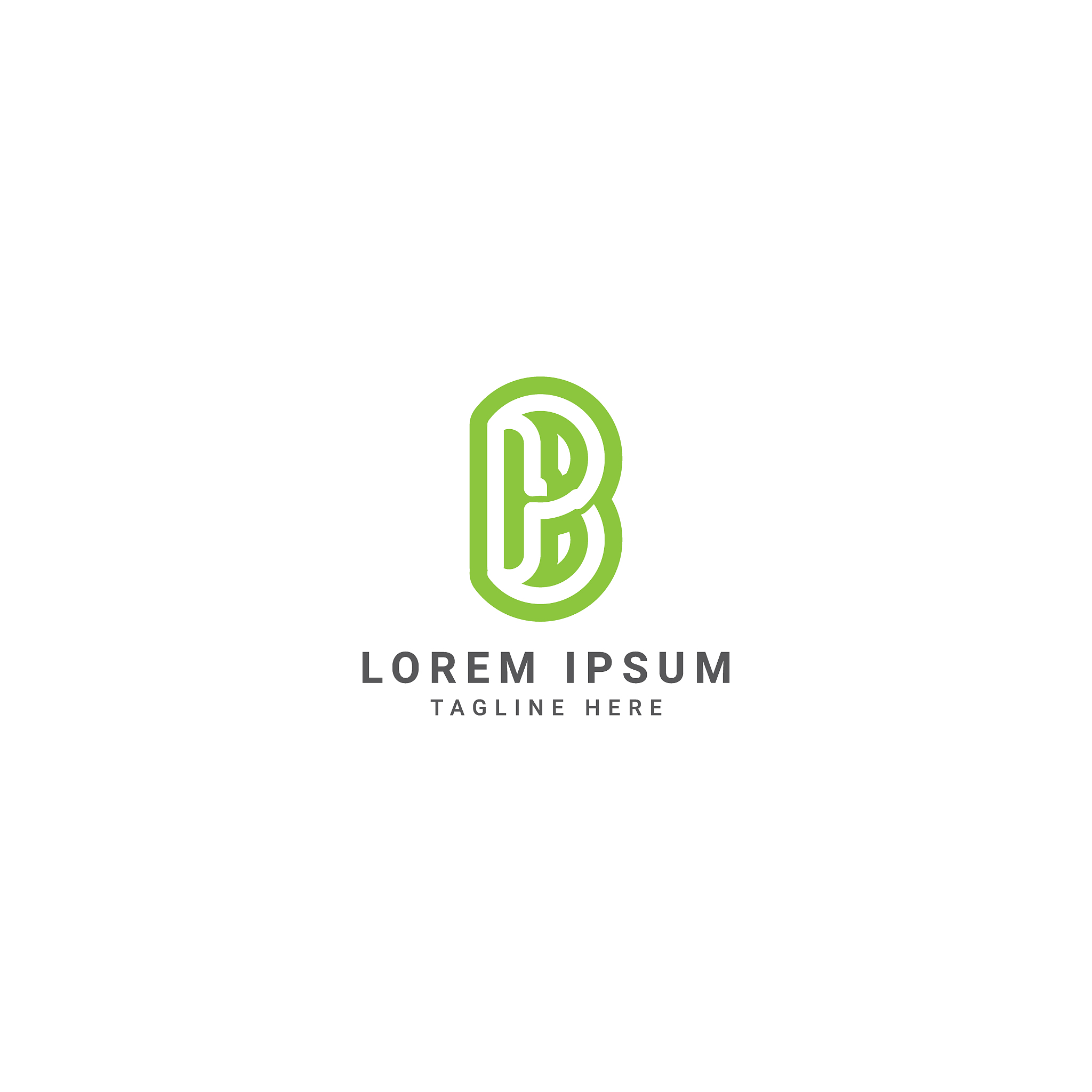 creative and modern letter b logo design template.