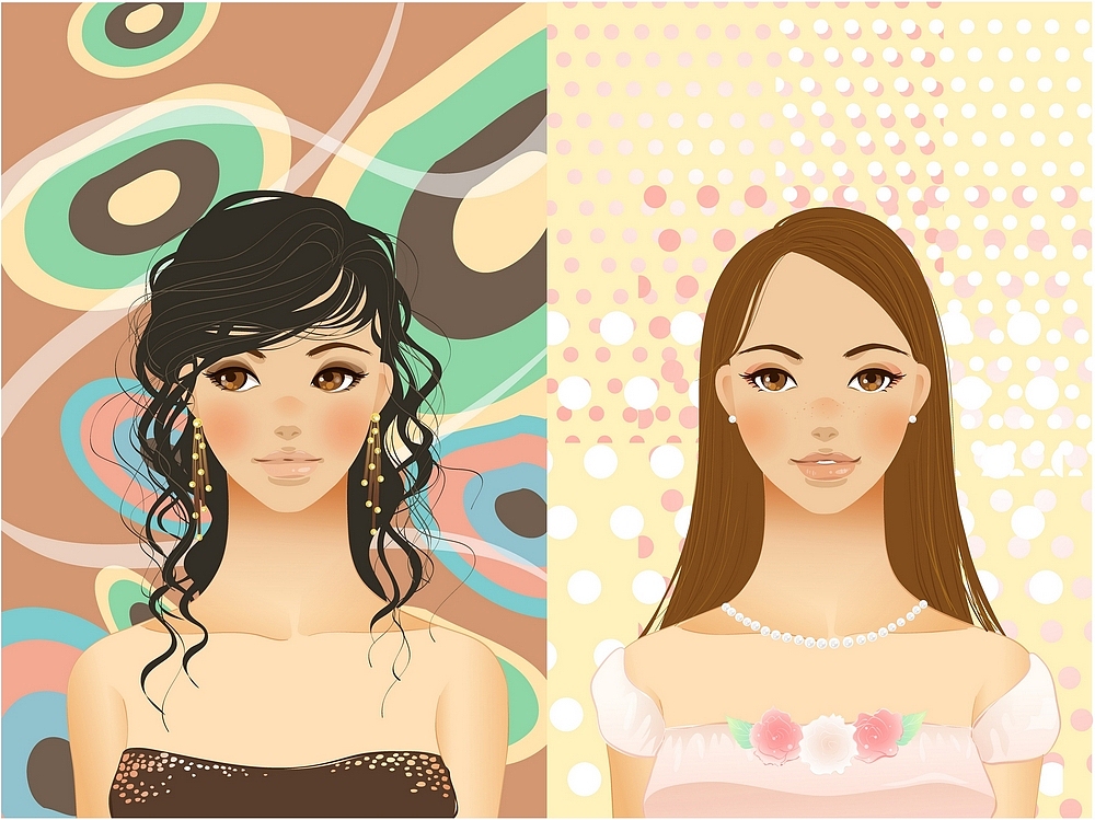 用随机文字画出一张美女图片