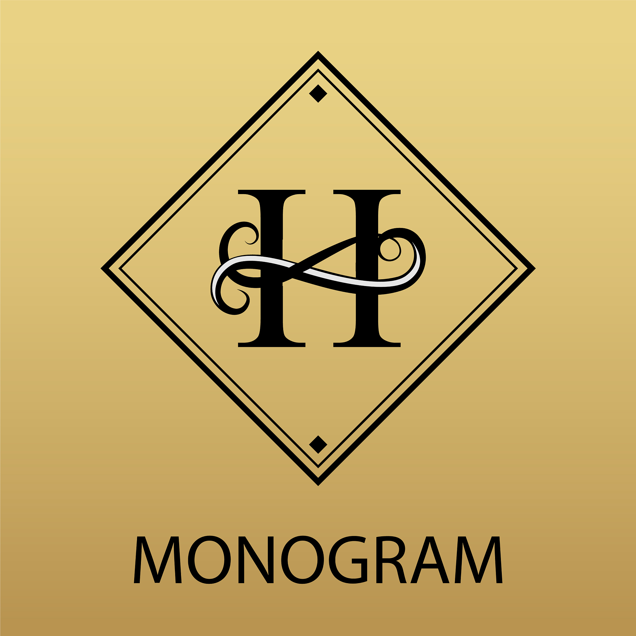 design modern logo letter monogram for business