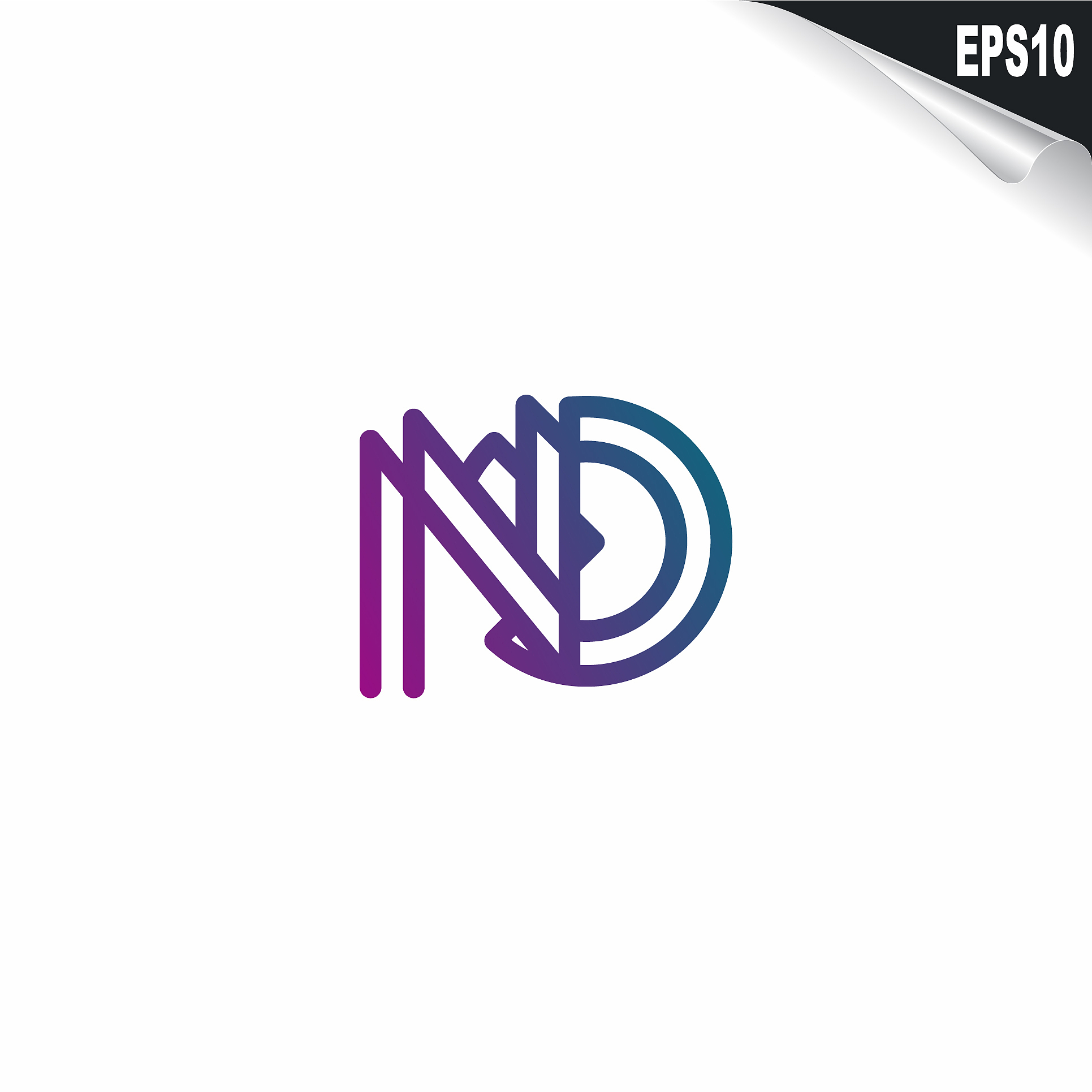 initial no logo monogram design template simple