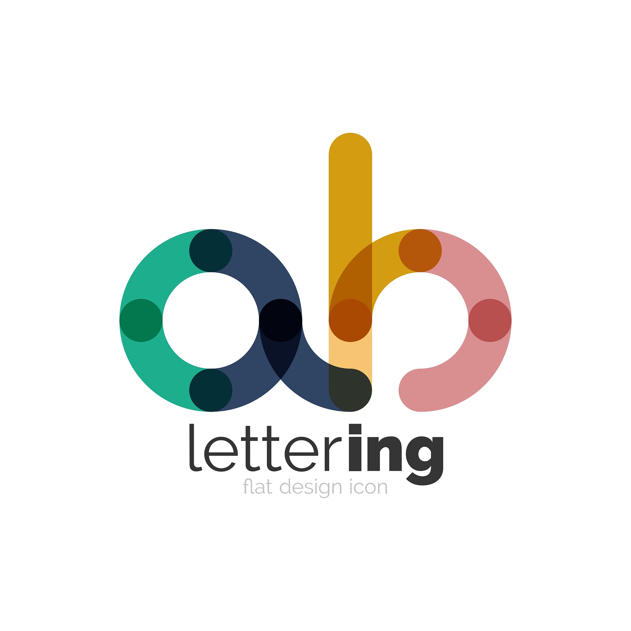 linear business logo letter