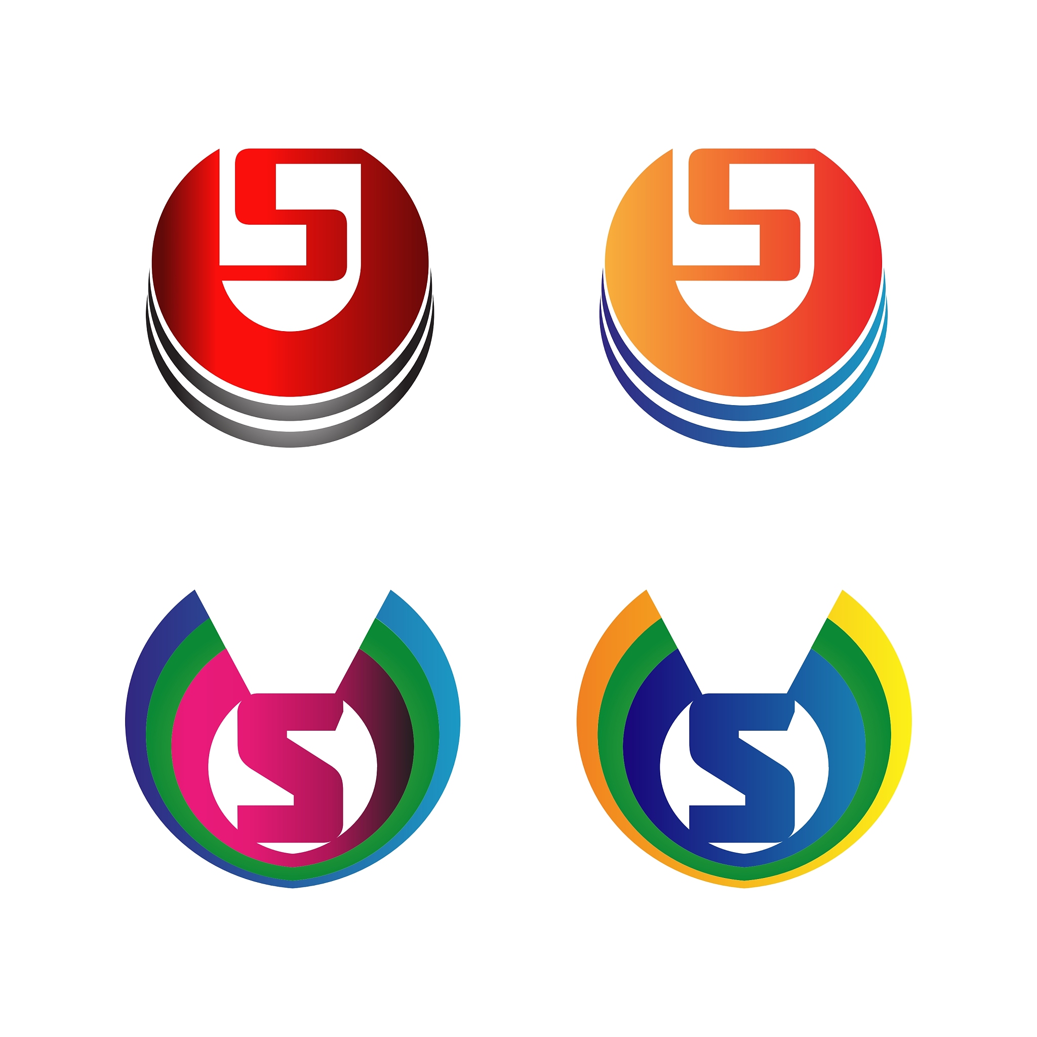 letter s logo set