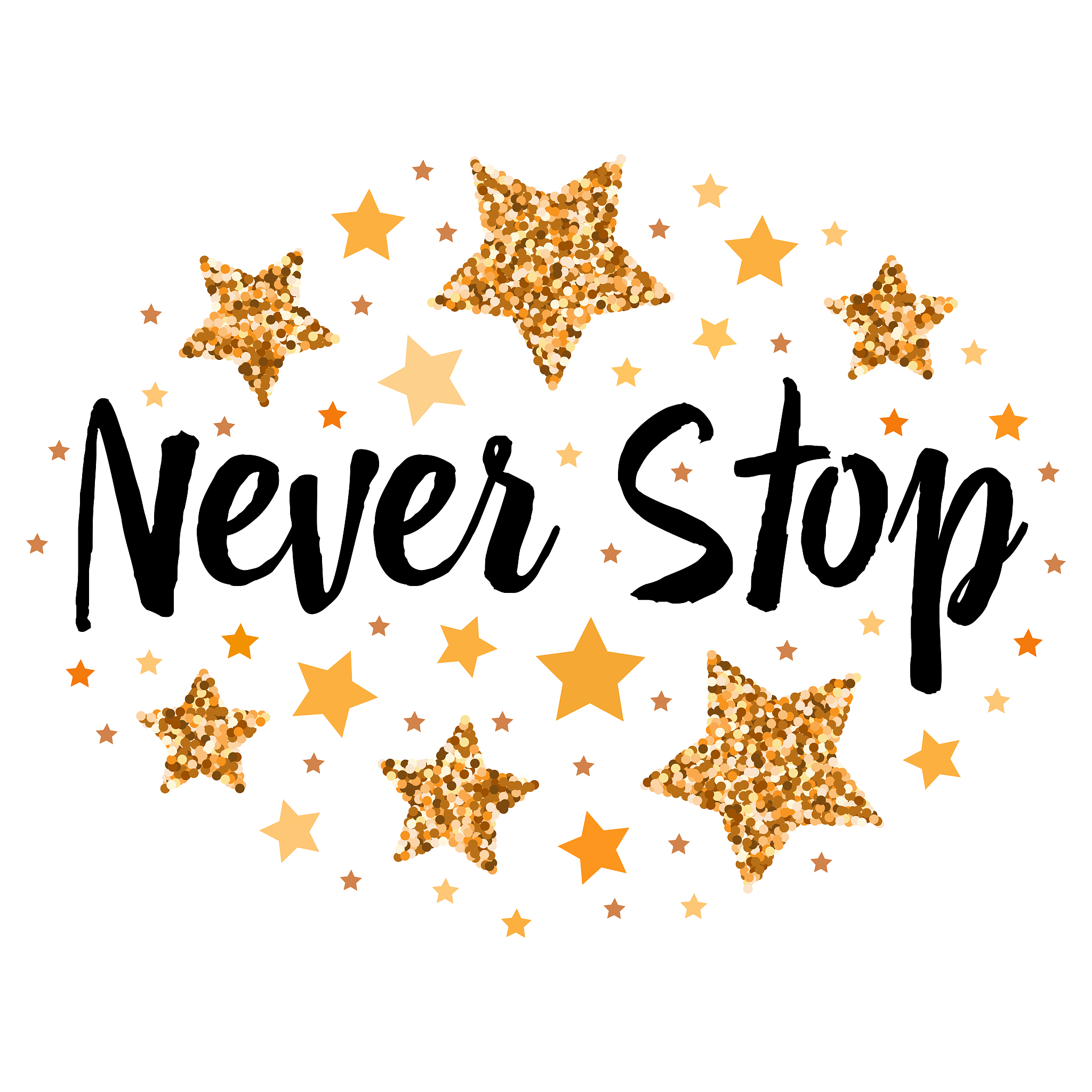 hand drawn motivation, inspiration phrase. isolated.