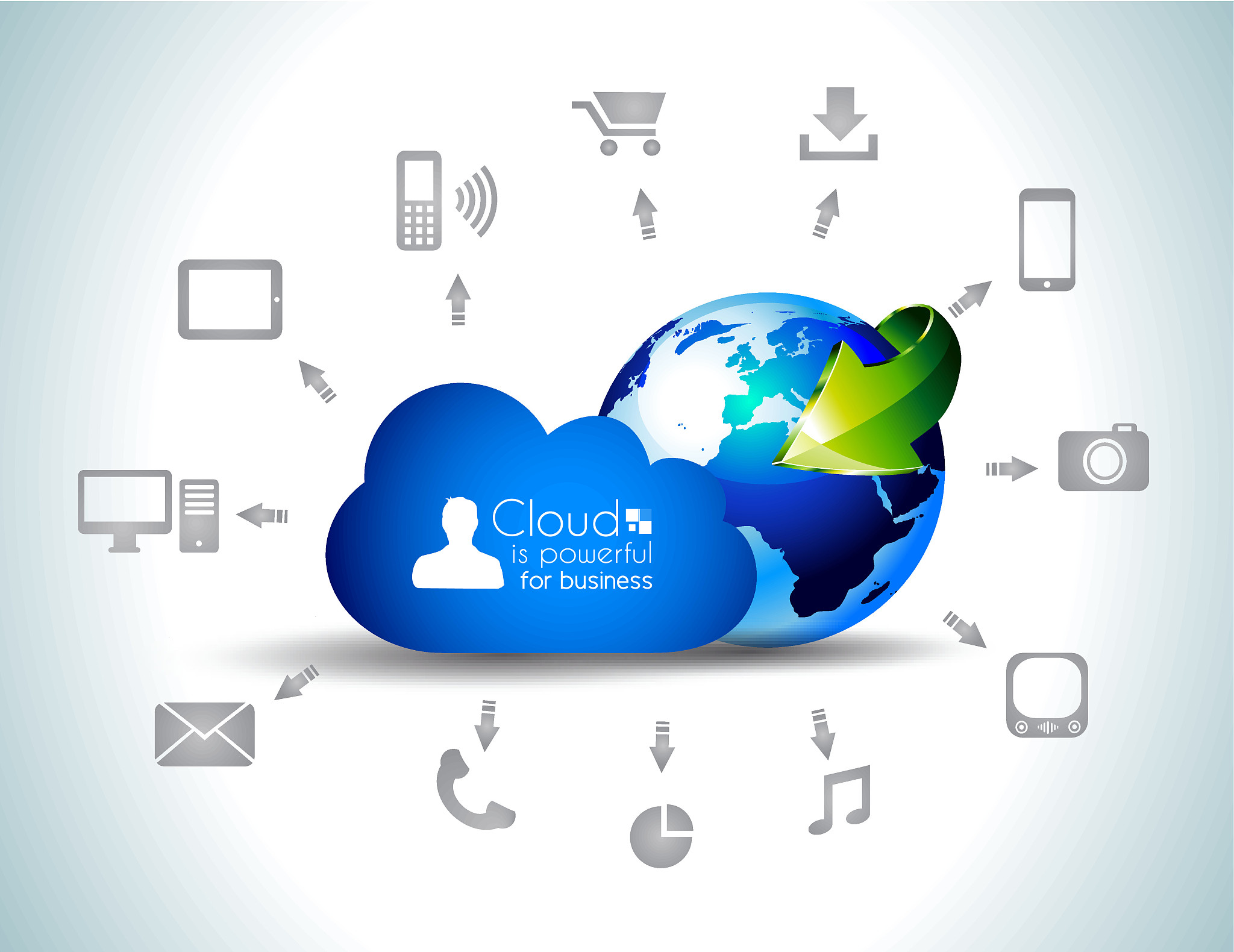 cloud computing concept background