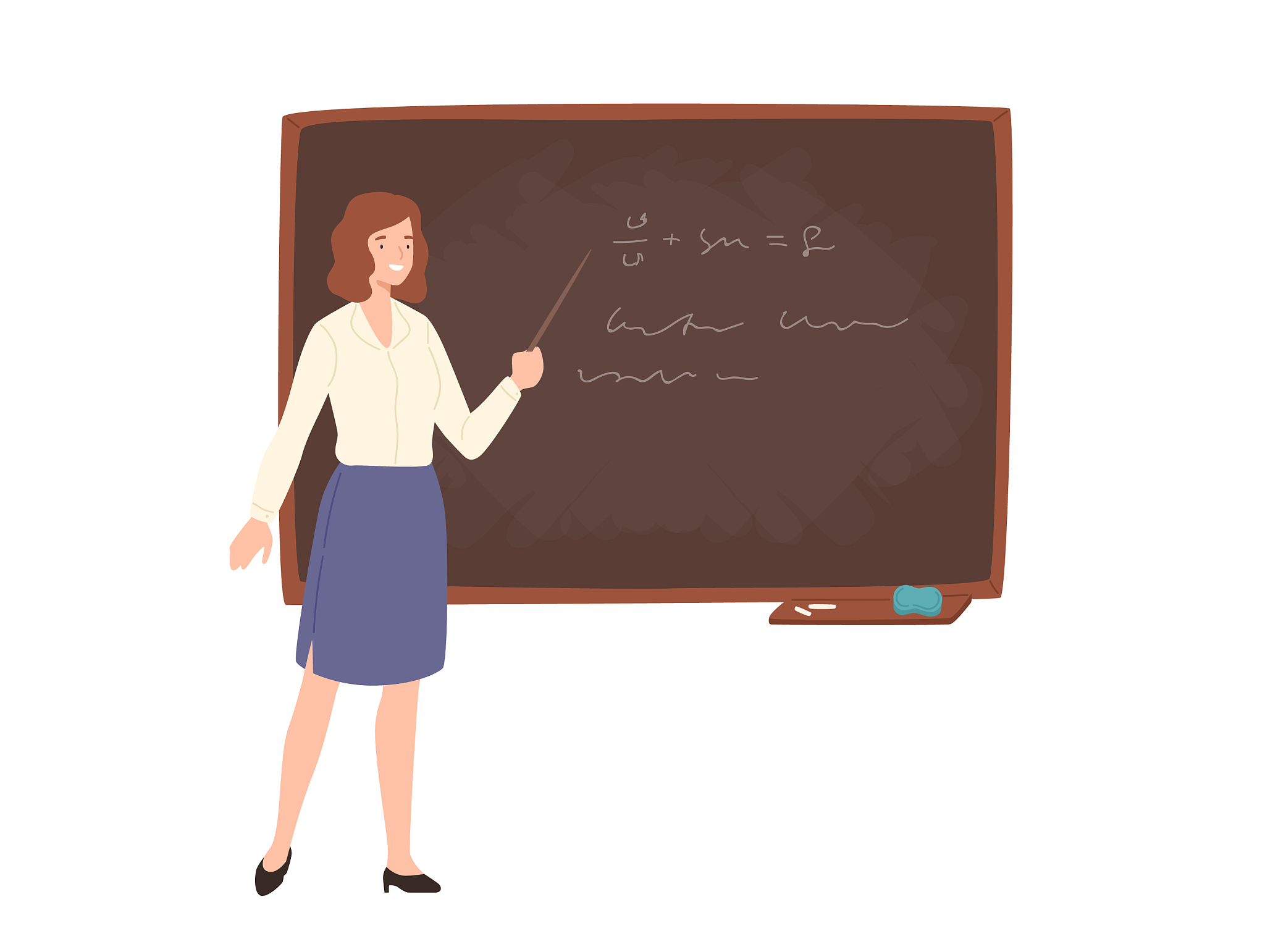 smiling young female school or college teacher