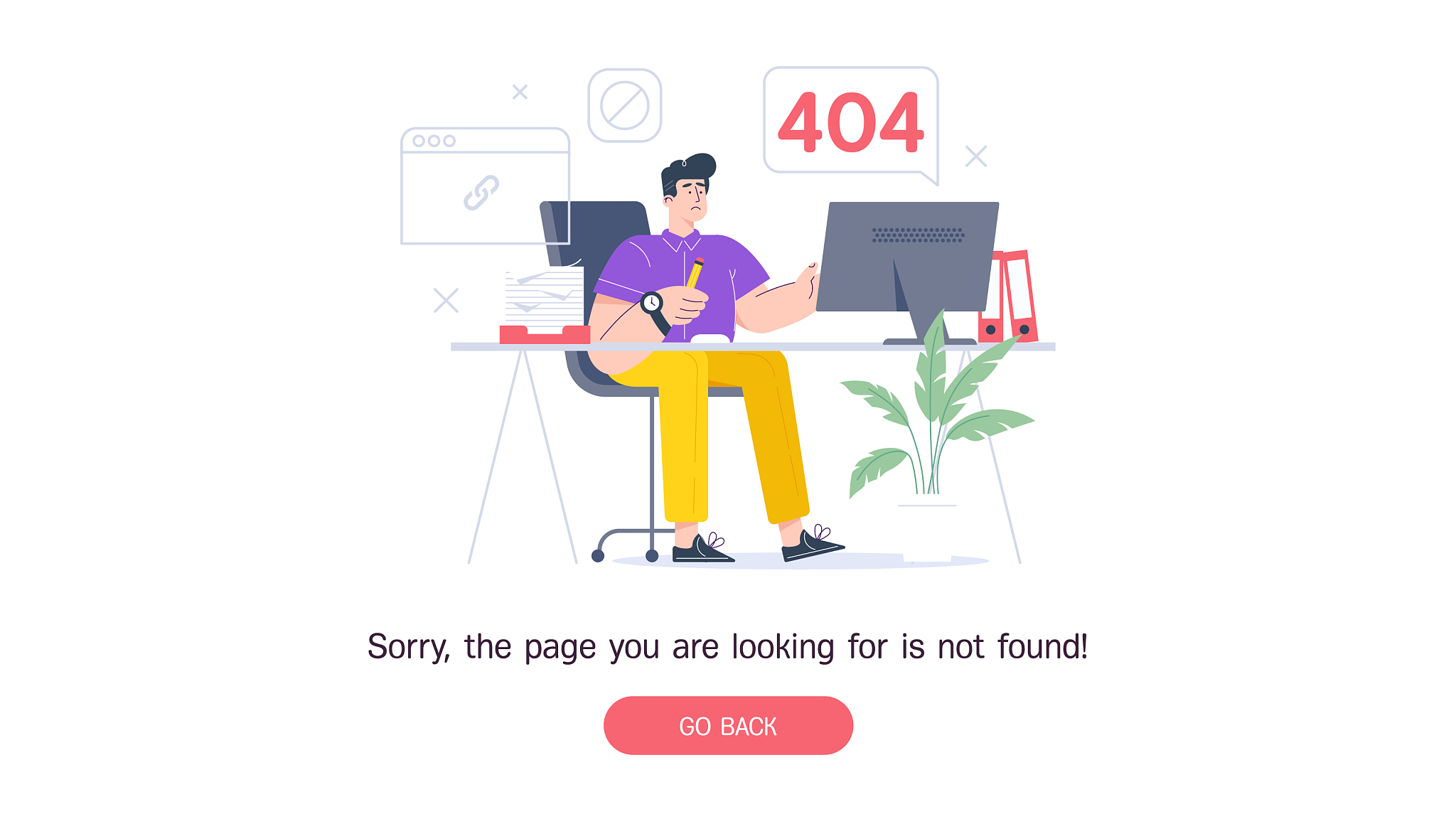 404 error web page