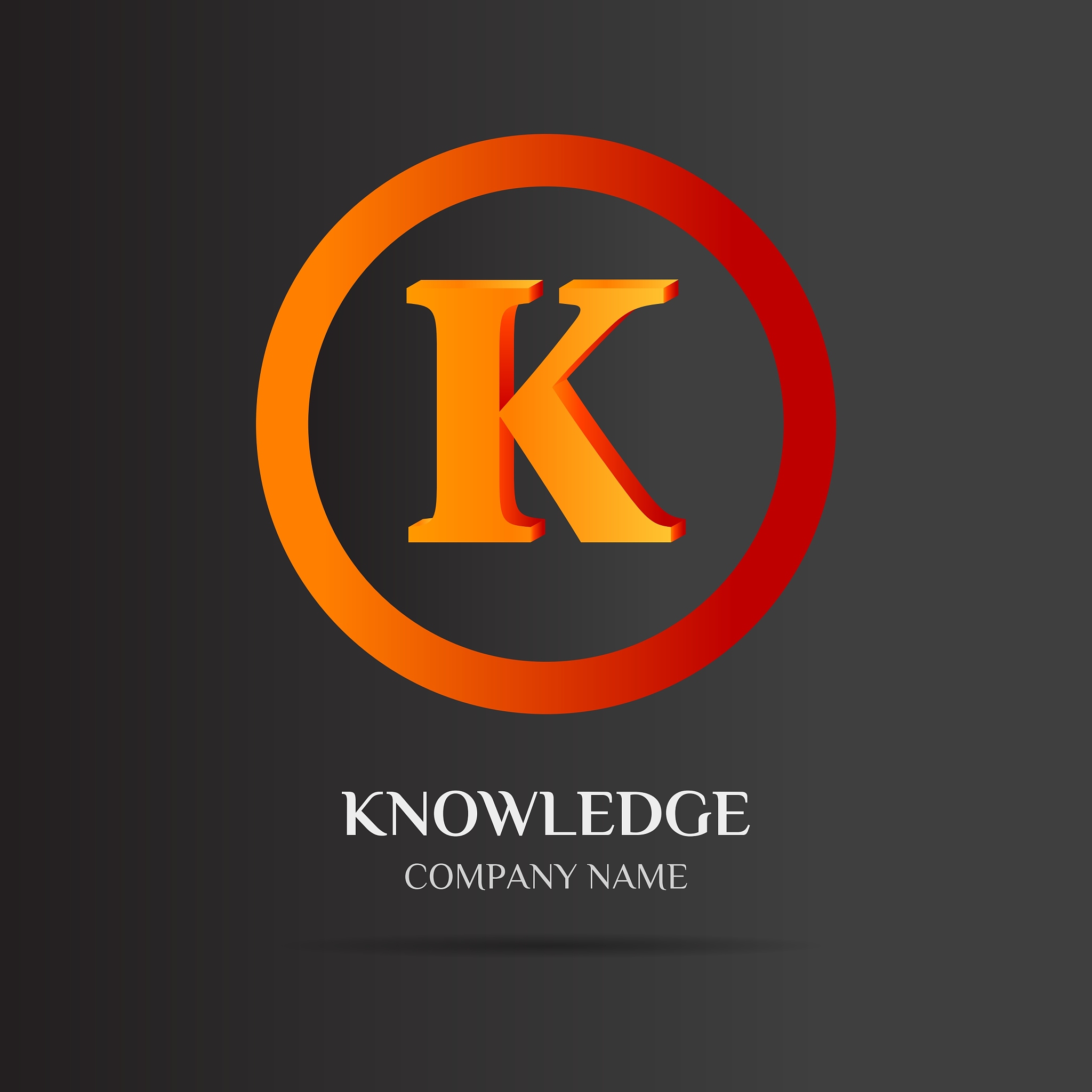 k letter logo abstract design