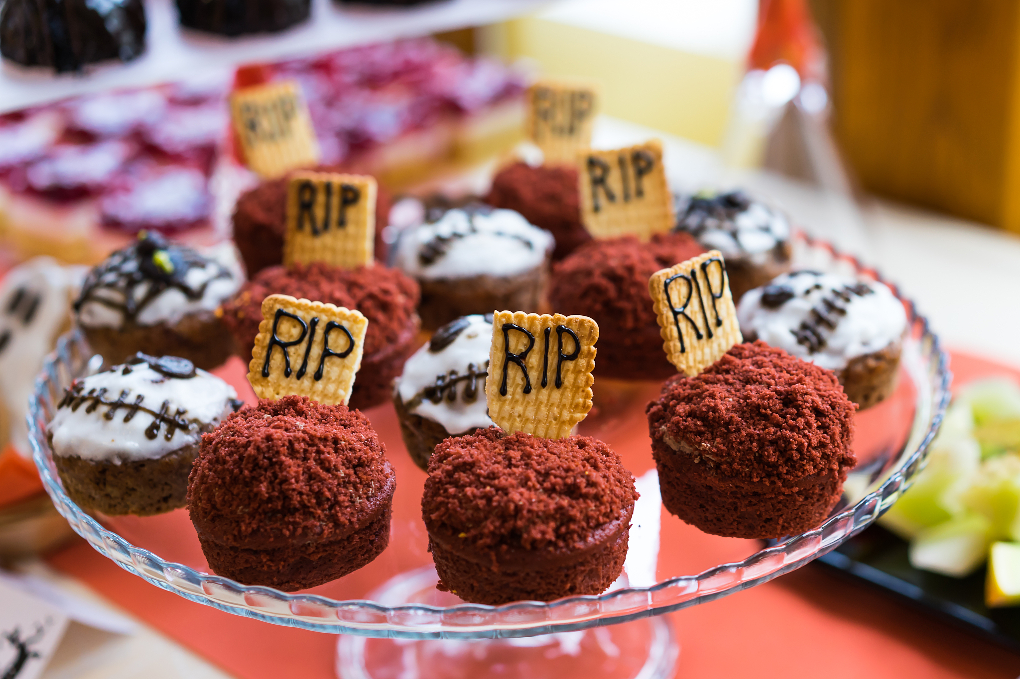 food on halloween party