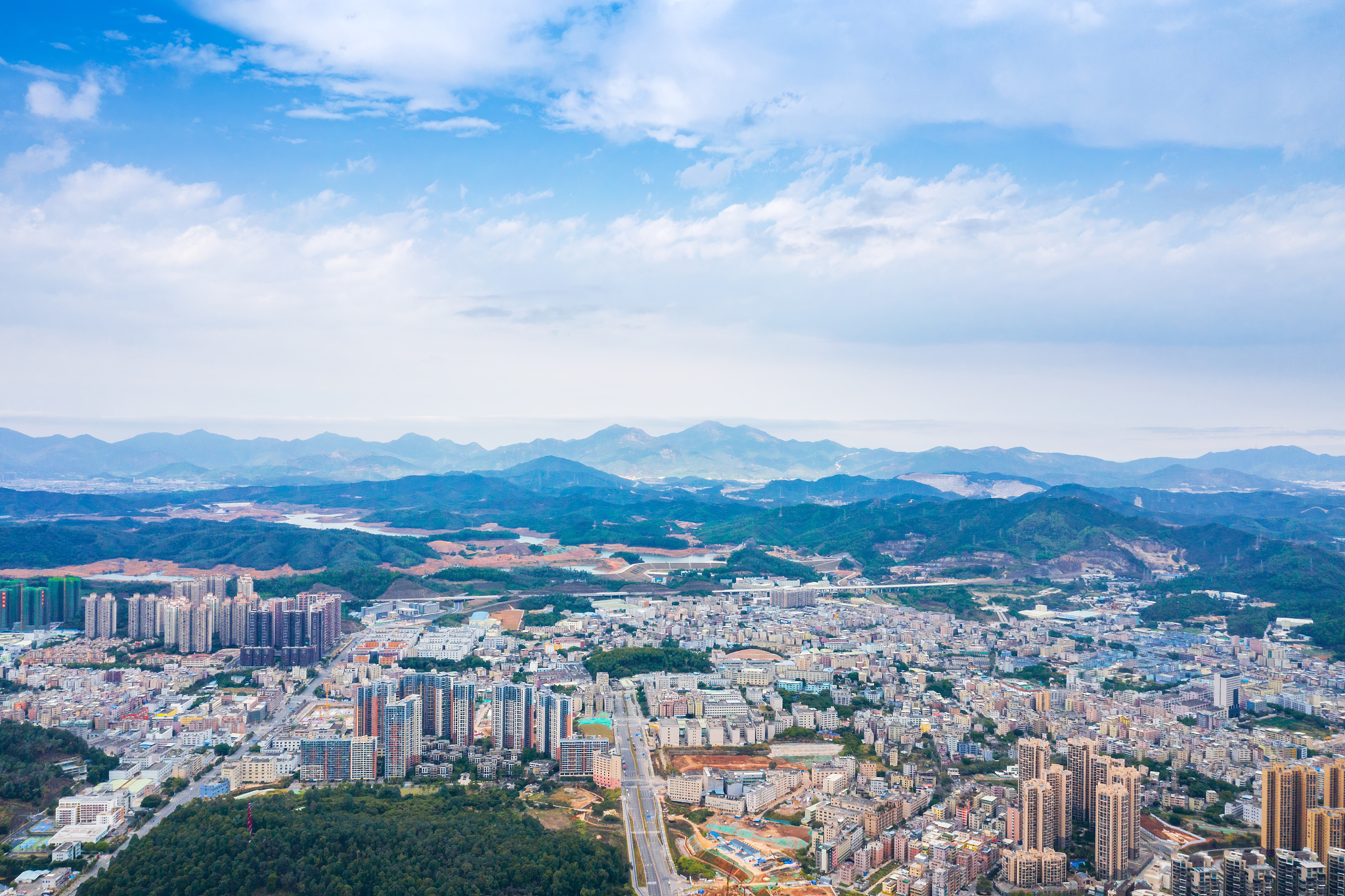 广东省深圳市龙岗区城市风光
