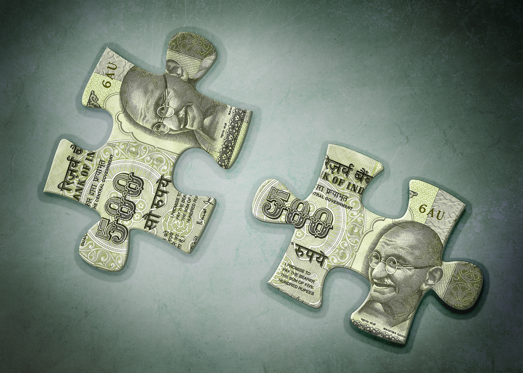 missing pieces of jigsaw puzzle