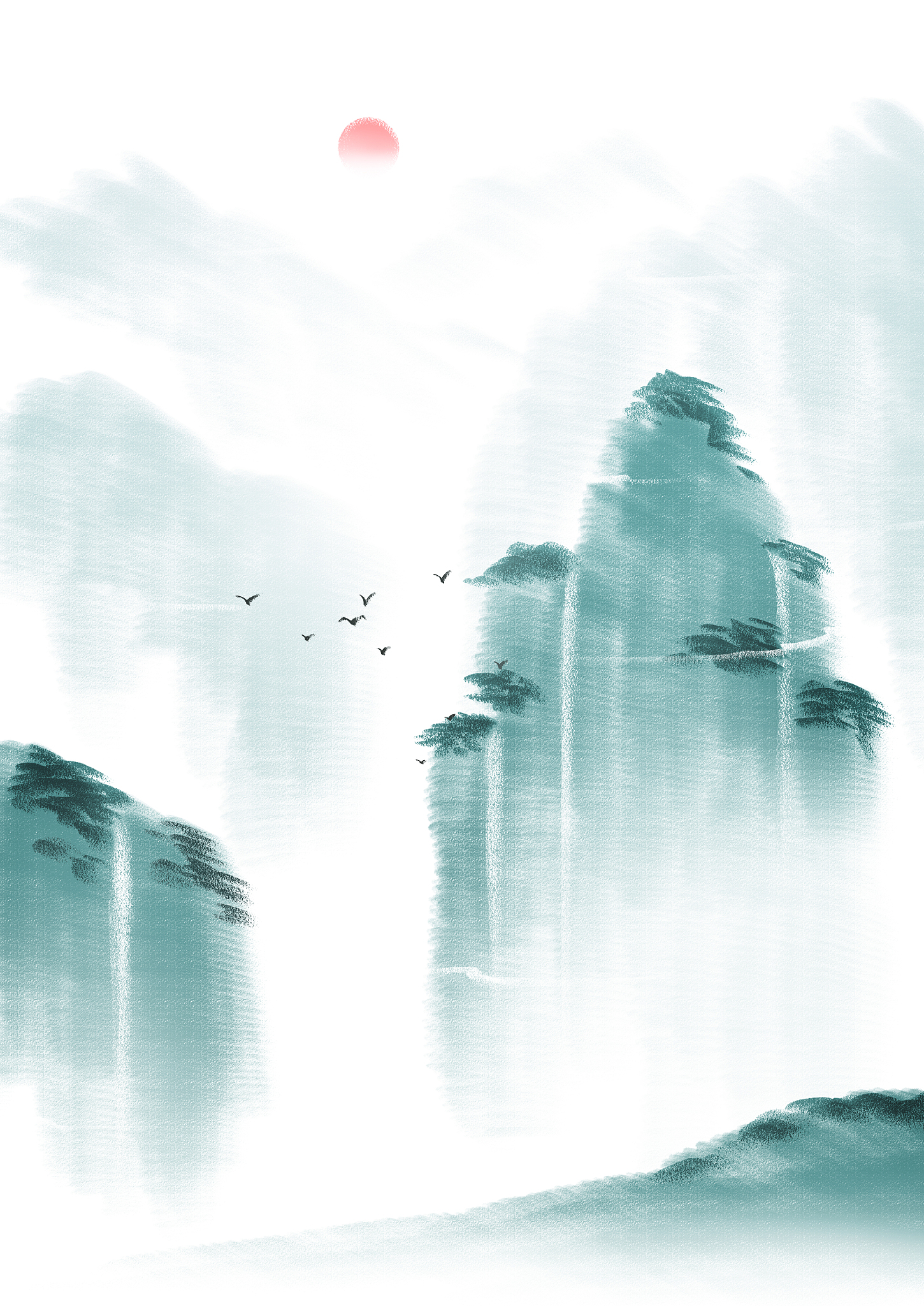 晚霞诗旁边可以画什么回答+拓展