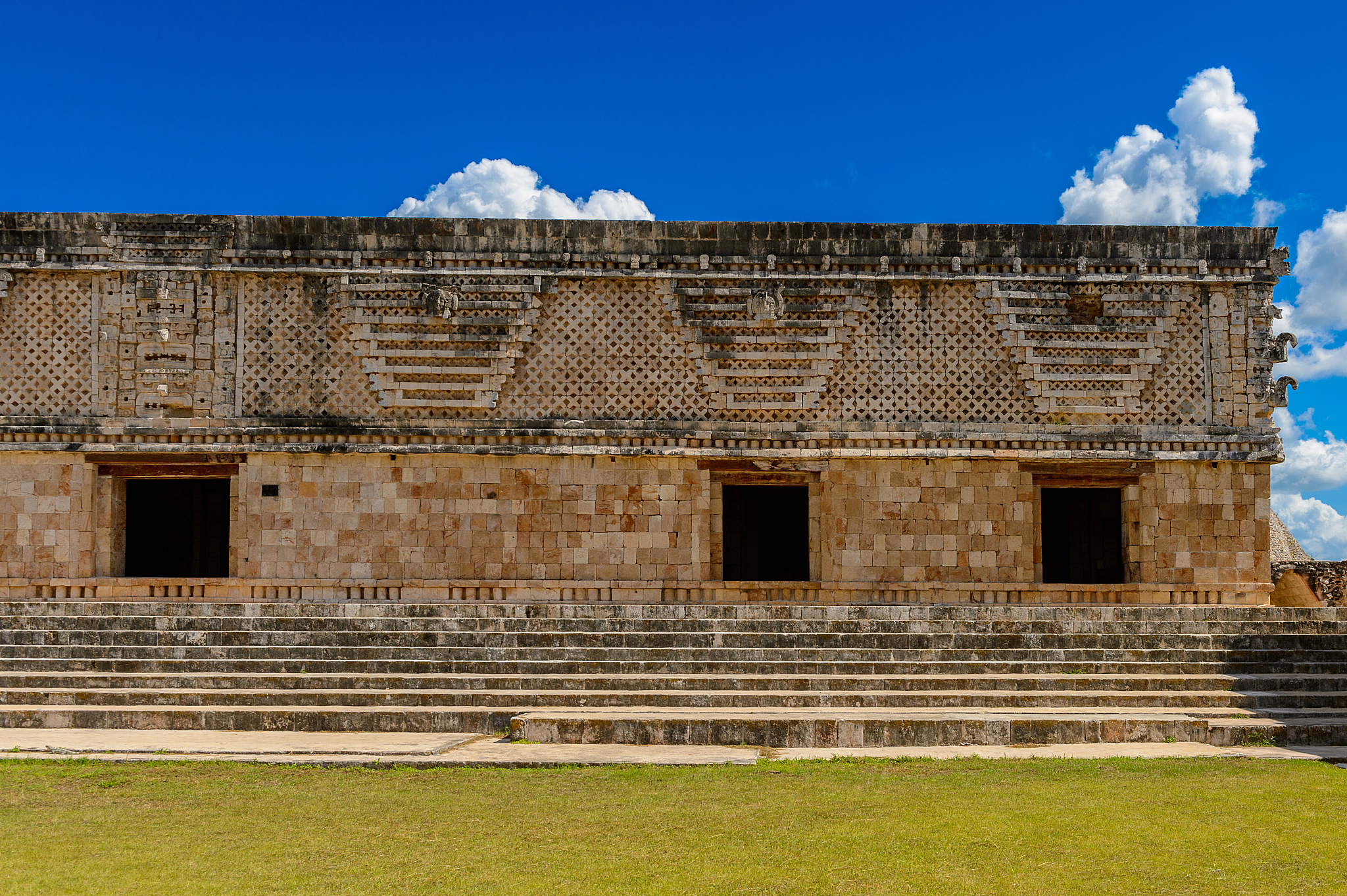 building of the nunnery, uxmal, an ancient maya city of the clas
