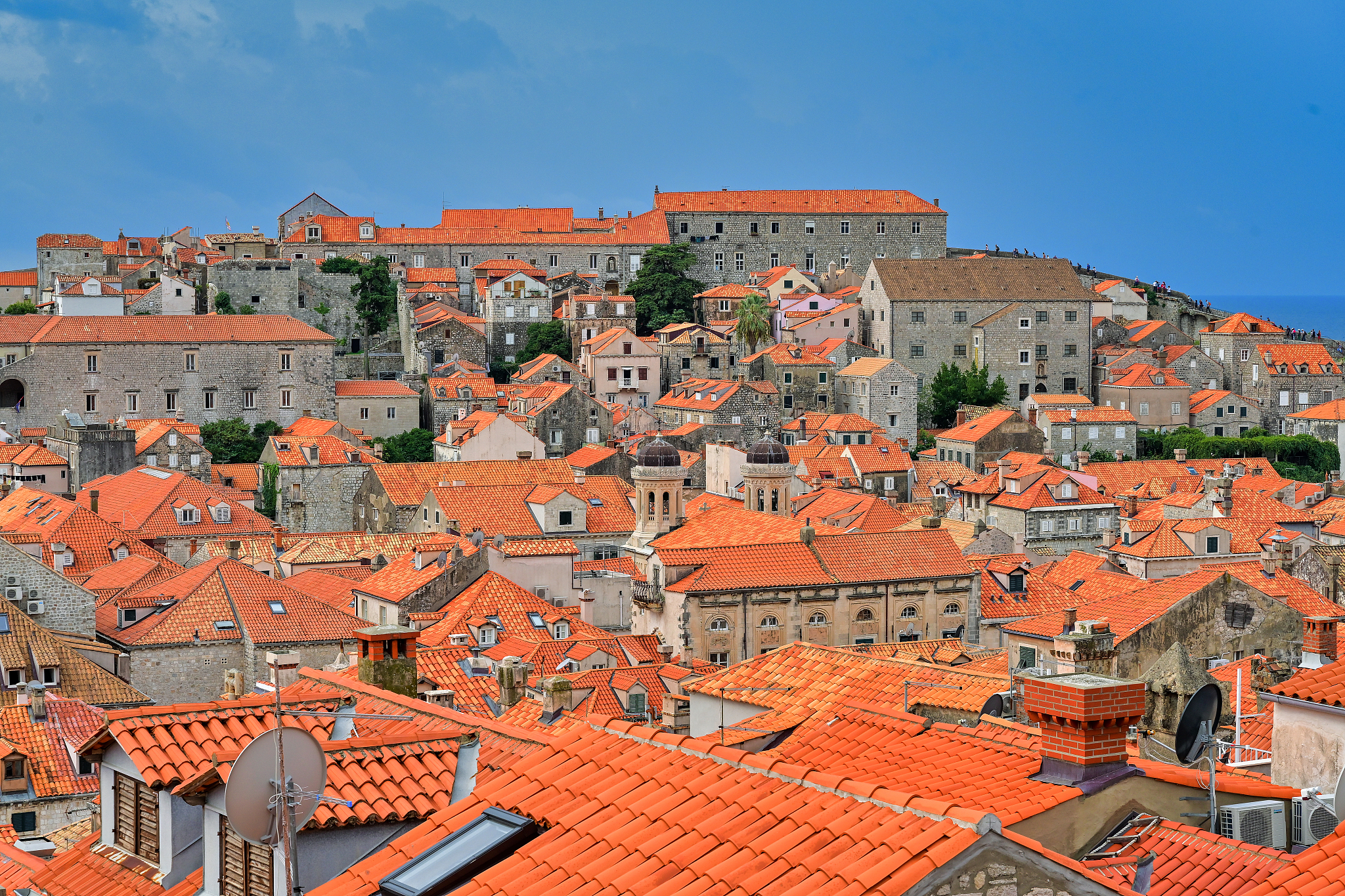 dubrovnik beautiful old town, dubrovnik in croatia, scenic view 