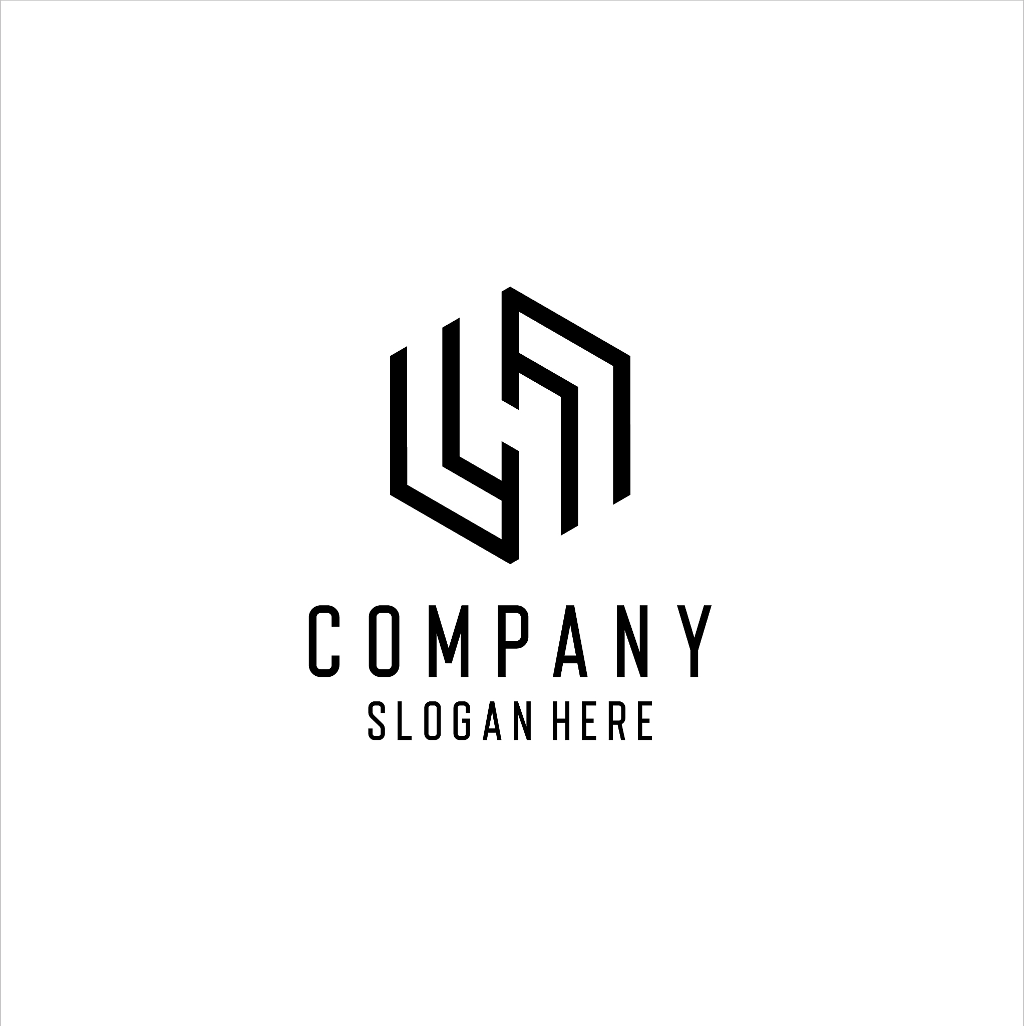 letter h logo design