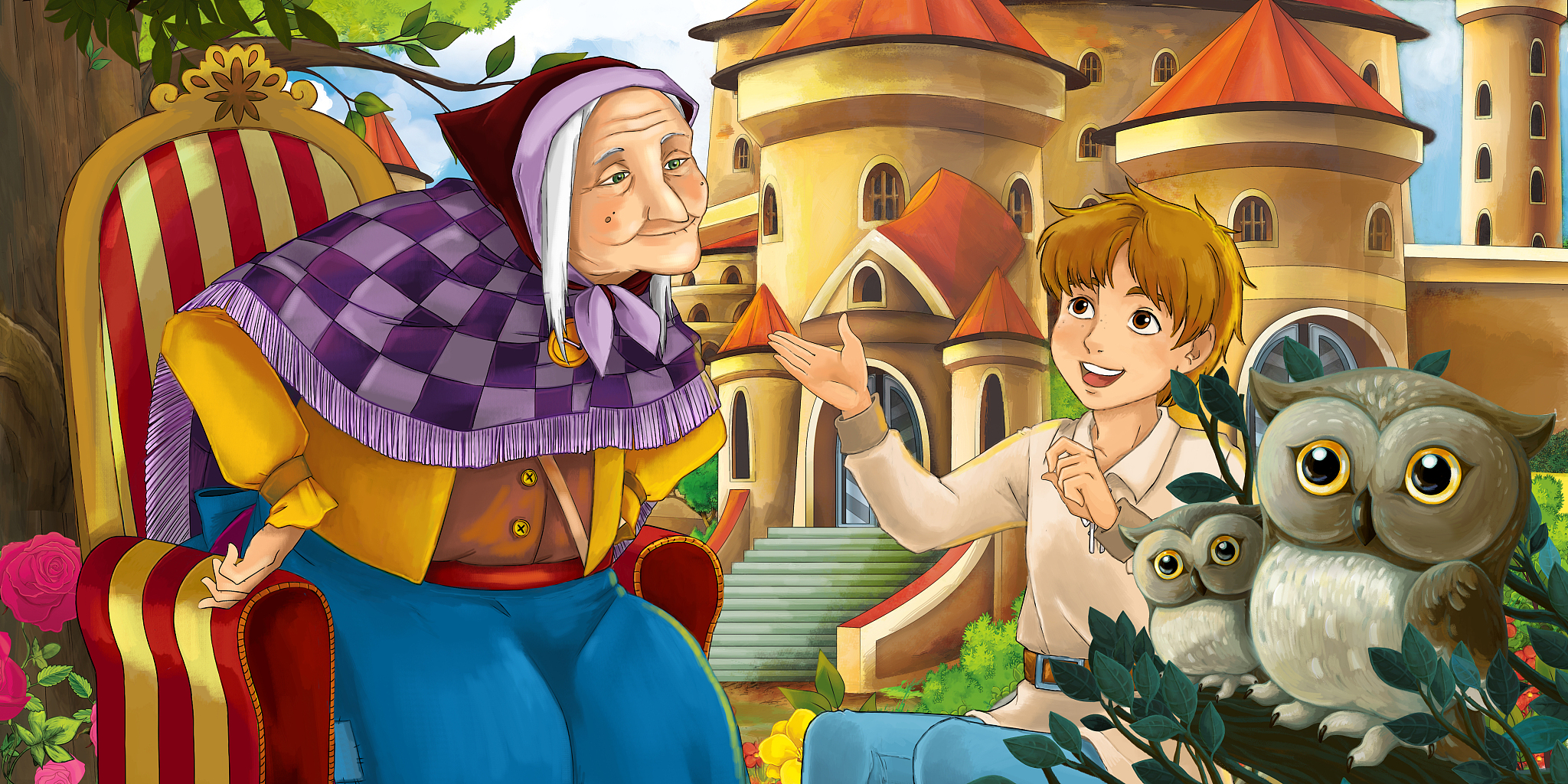 里面有一群人和动物 主角他的爸爸是动物好像是鳄鱼妈妈是人类 他们住在城堡里 主角好像还是一个王子还是不是 我记得有一集好像就是 主角和他妈妈要溜出去城堡原因是他的妈妈不让他出去但他妈把自己要出去 结果他们在城堡外面碰了个面