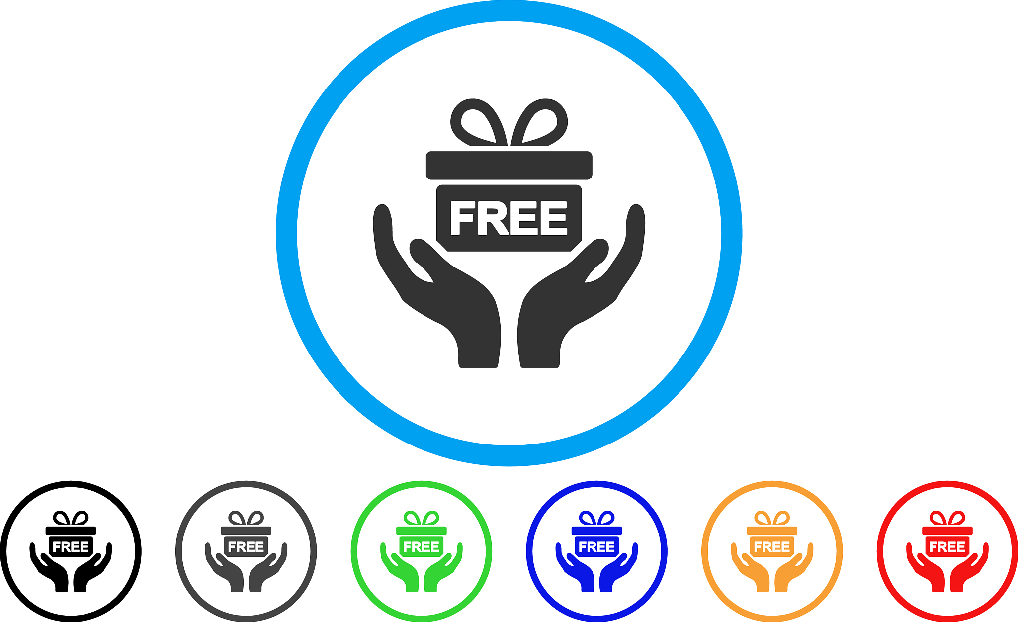 present give hands rounded icon