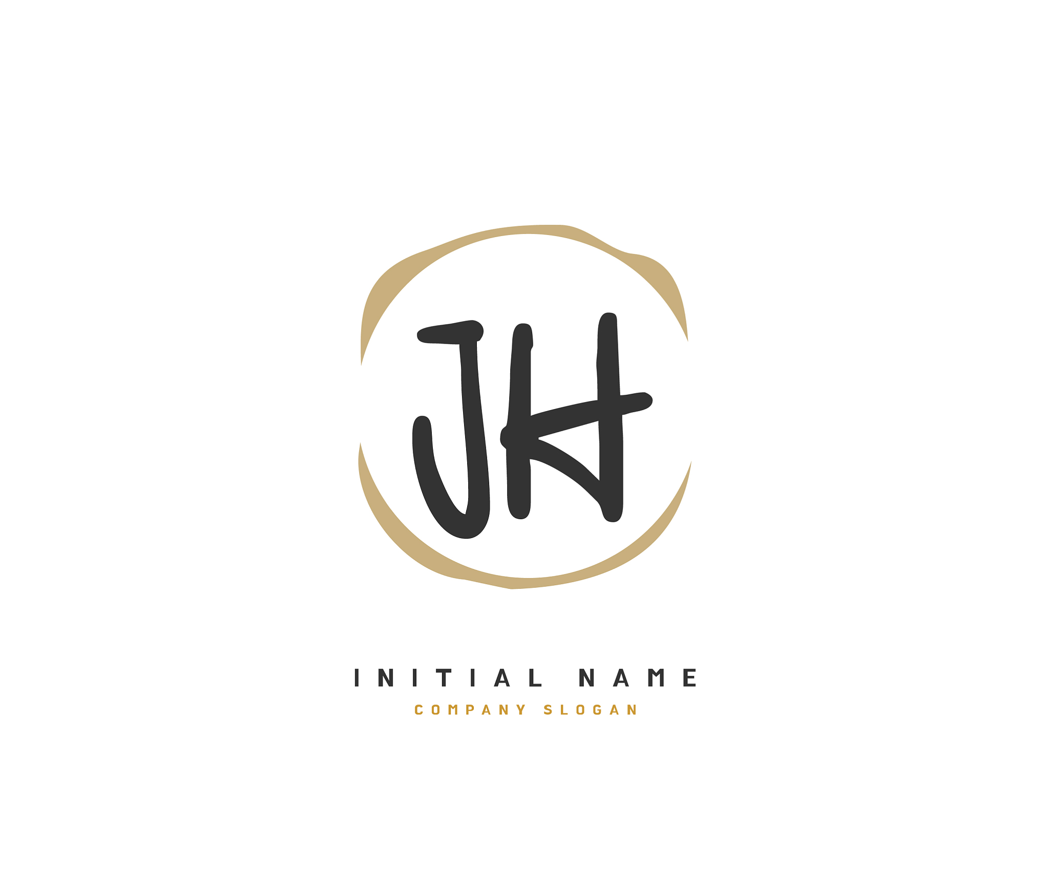 j h jh beauty initial logo handwriting logo of