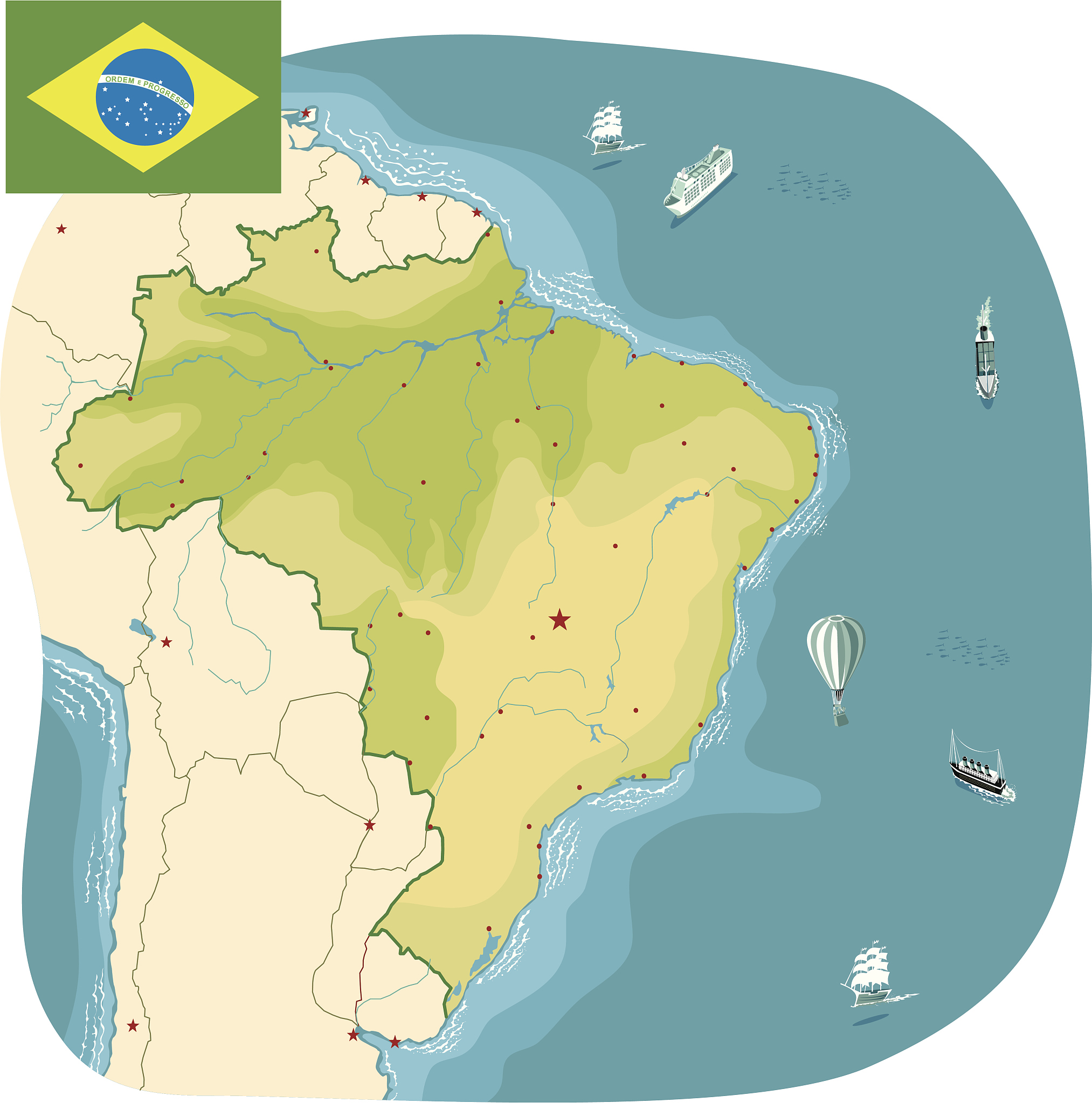 brazil map