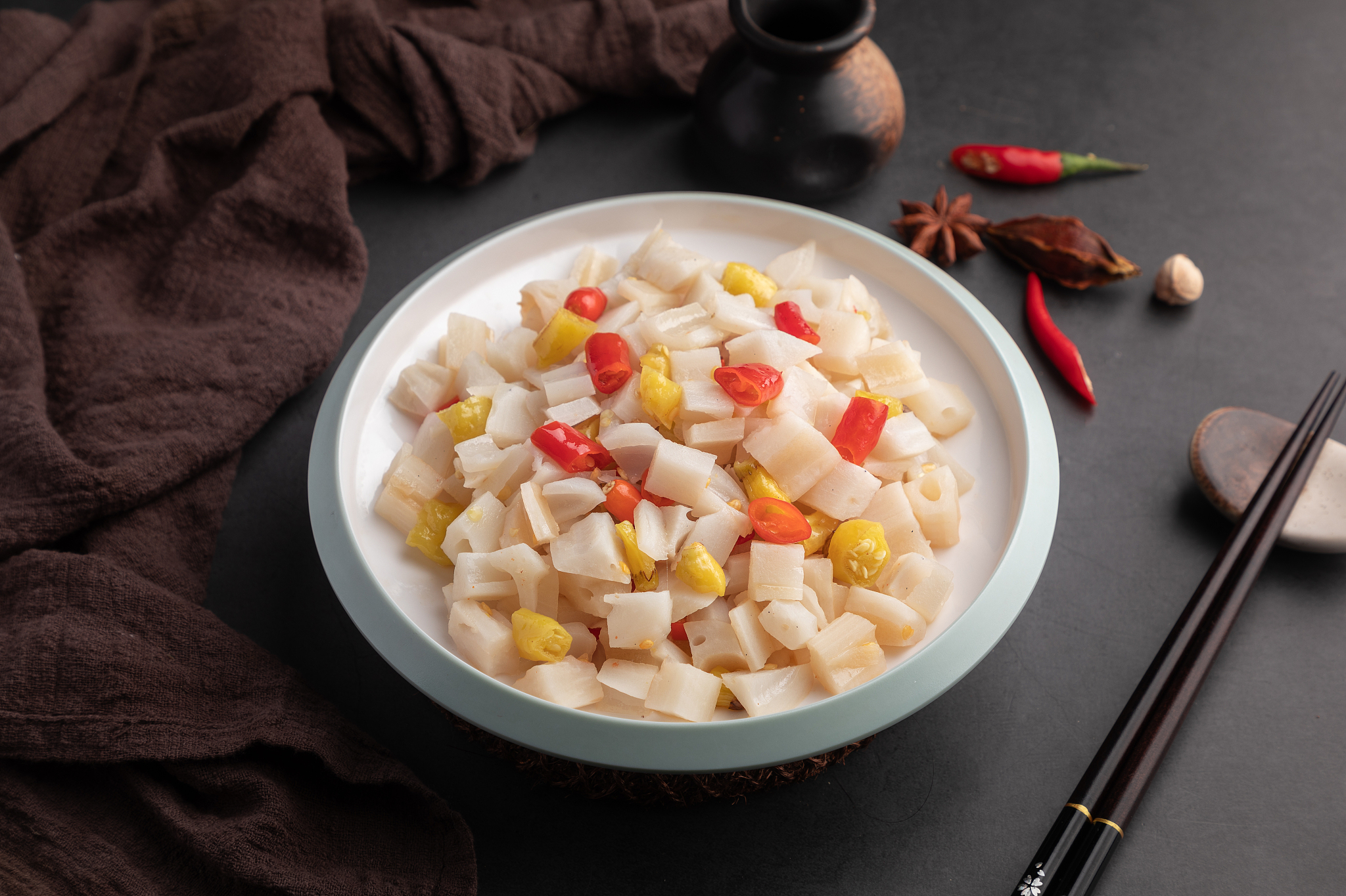 泡椒藕丁的做法_泡椒藕丁怎么做_菜谱_美食天下