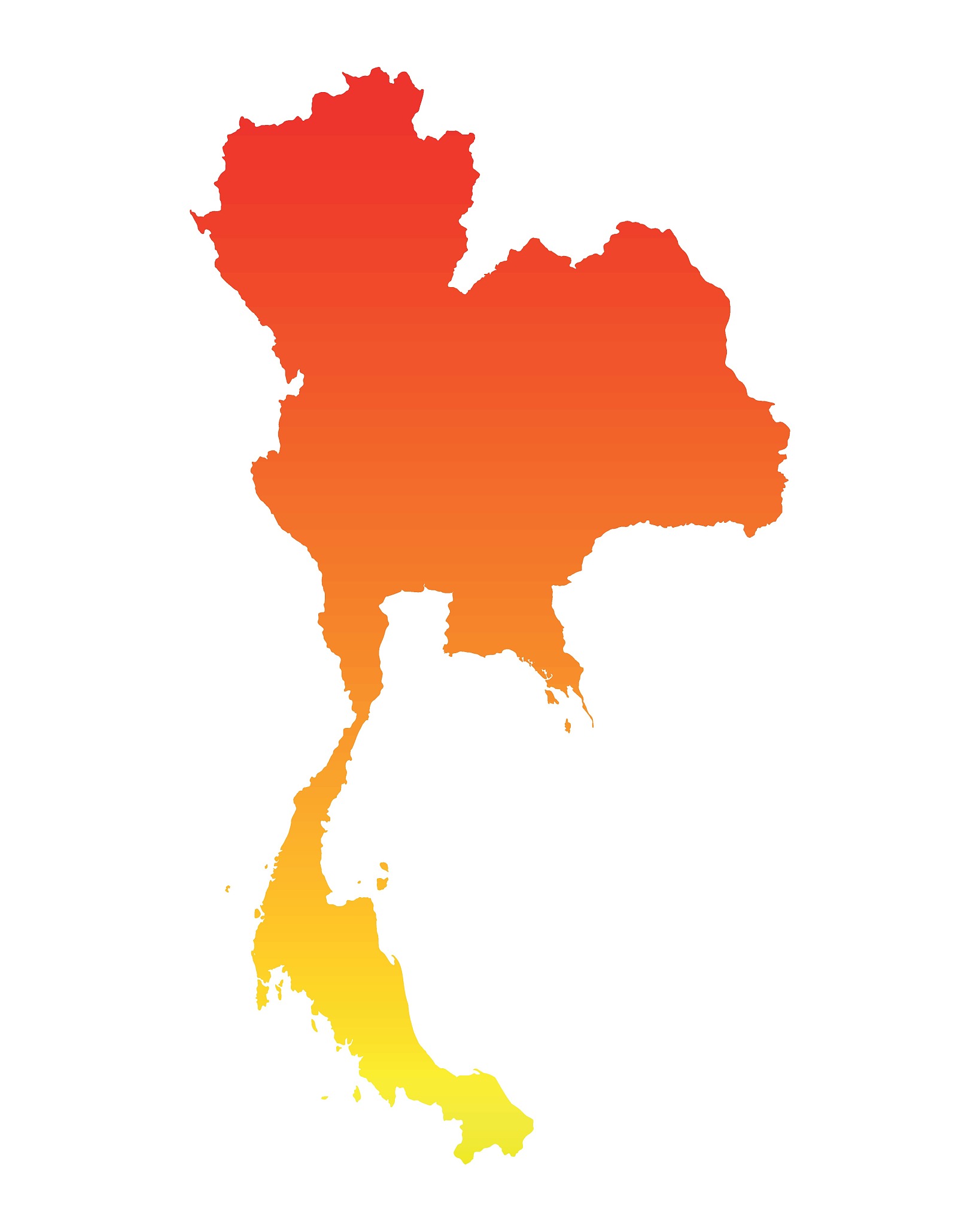 map of thailand