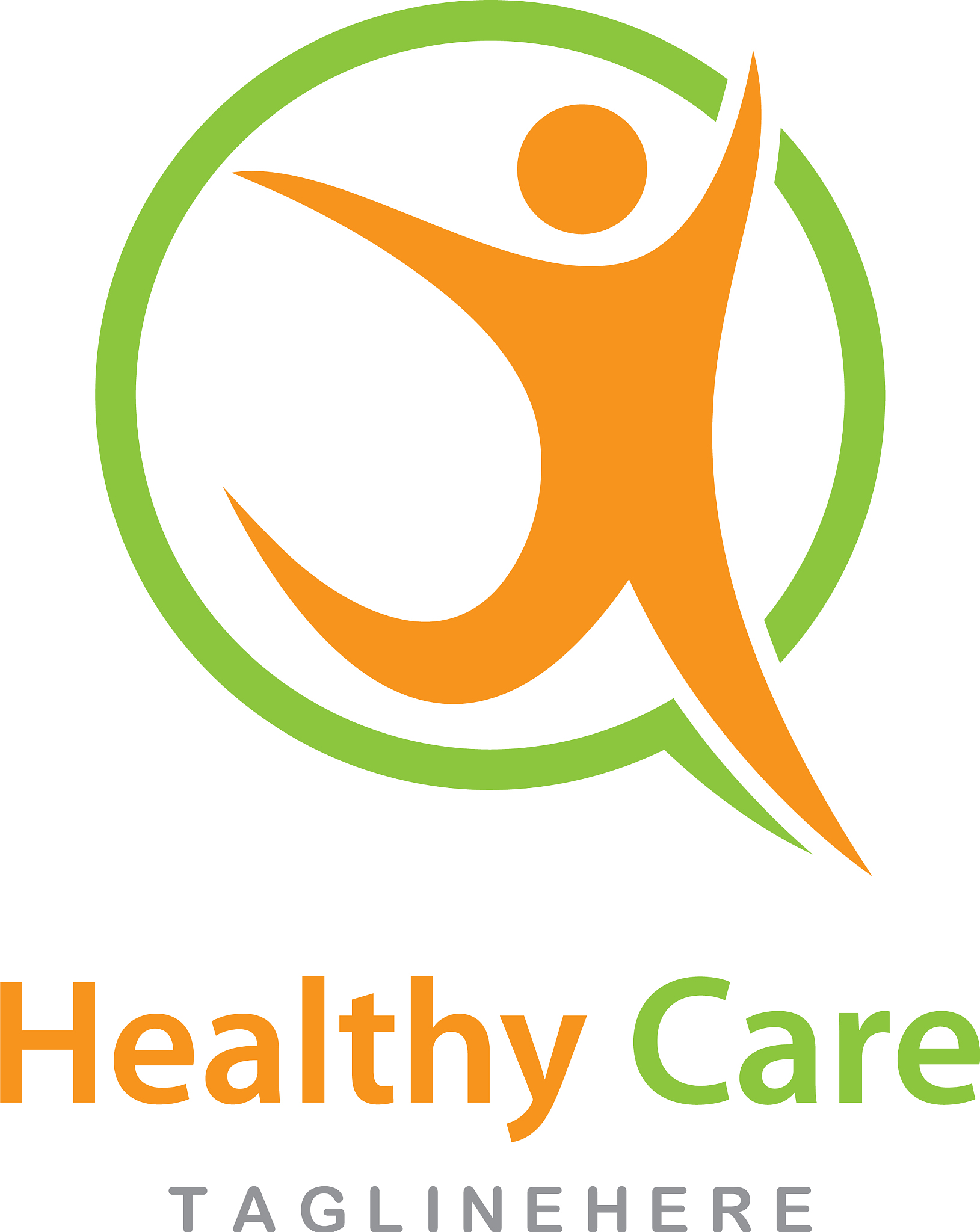 healthy life logo template
