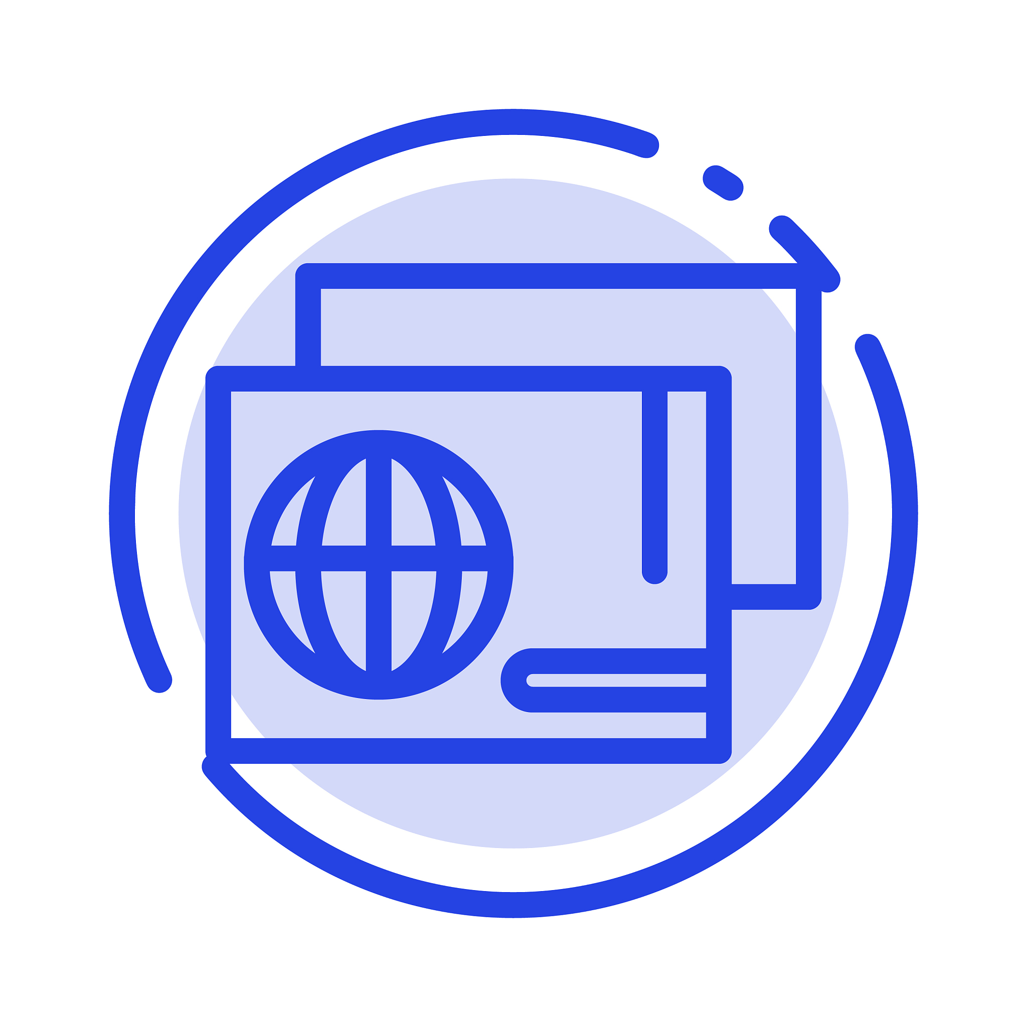 identity pass passport shopping blue dotted line