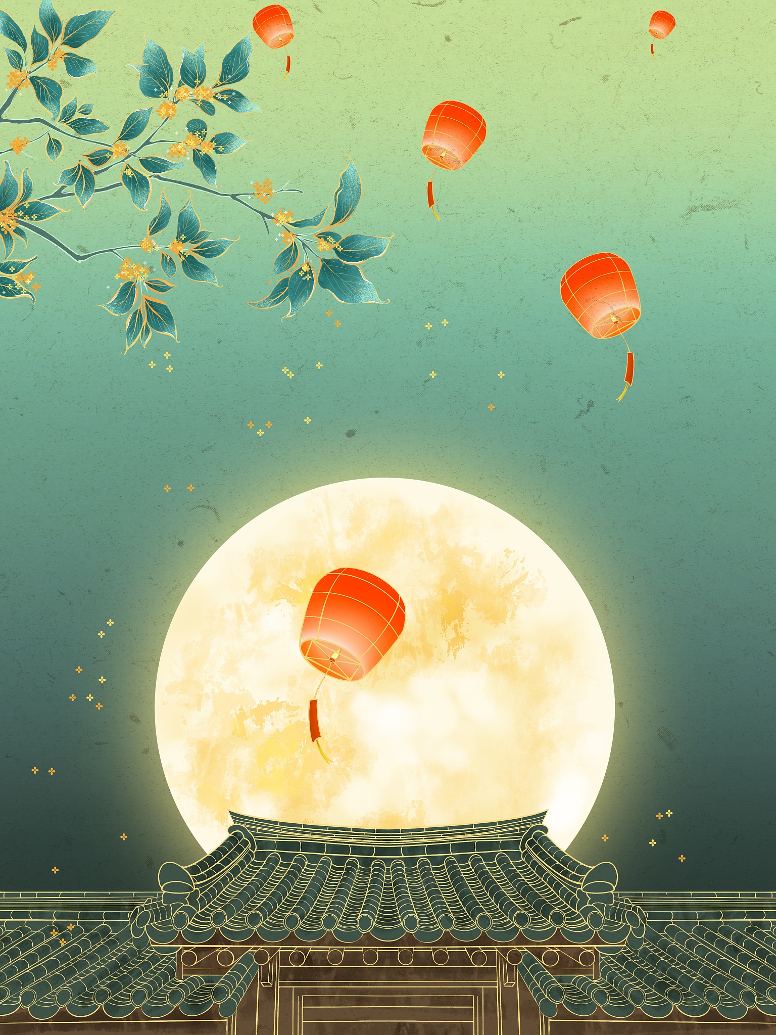 桂满月圆寄相思，家国情怀字间流