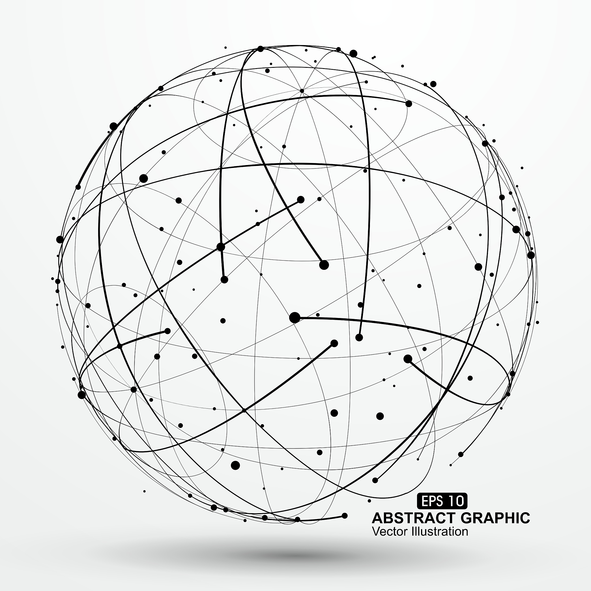 point and curve constructed the sphere wireframe