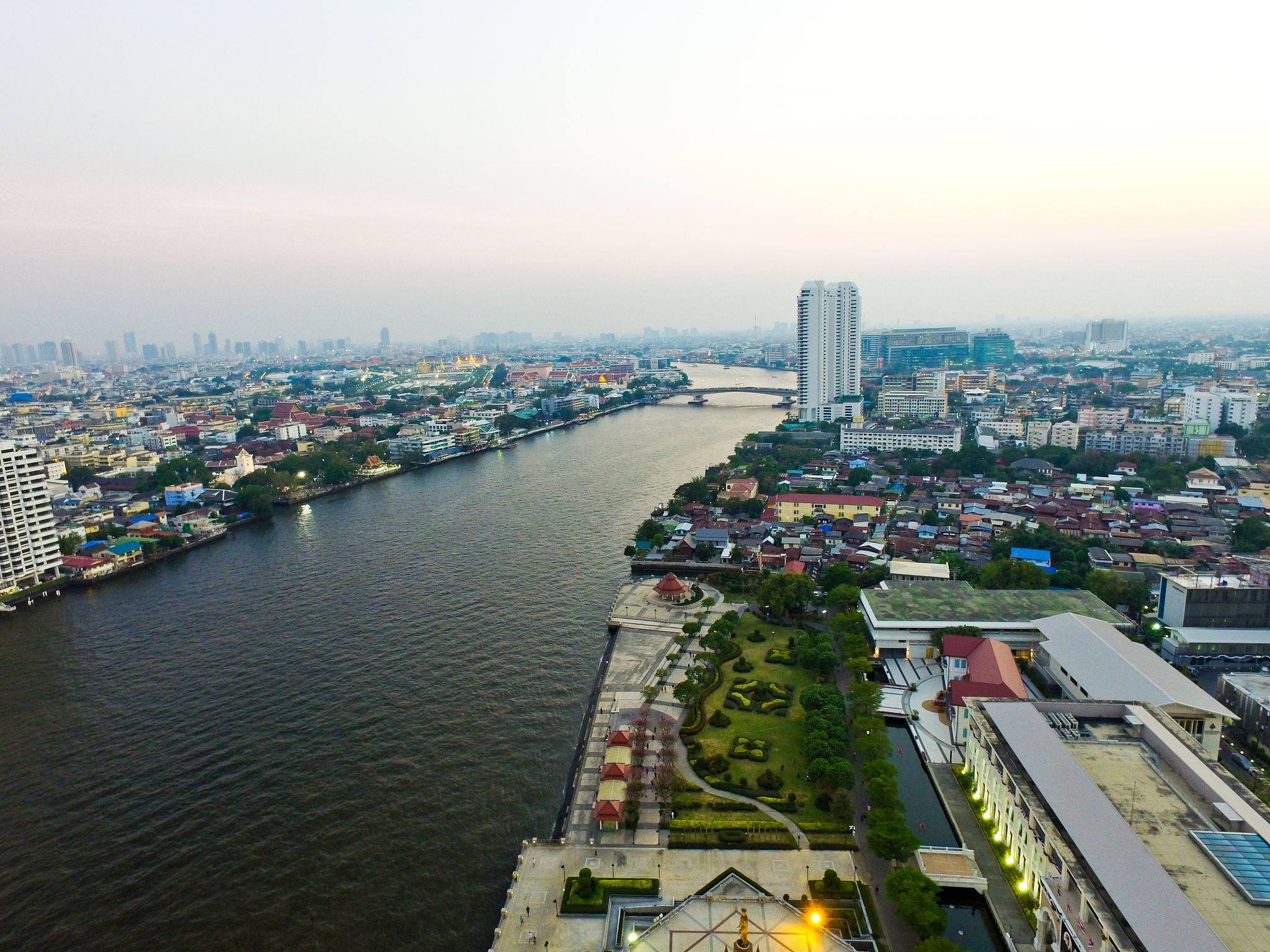 aerial view of bangkok