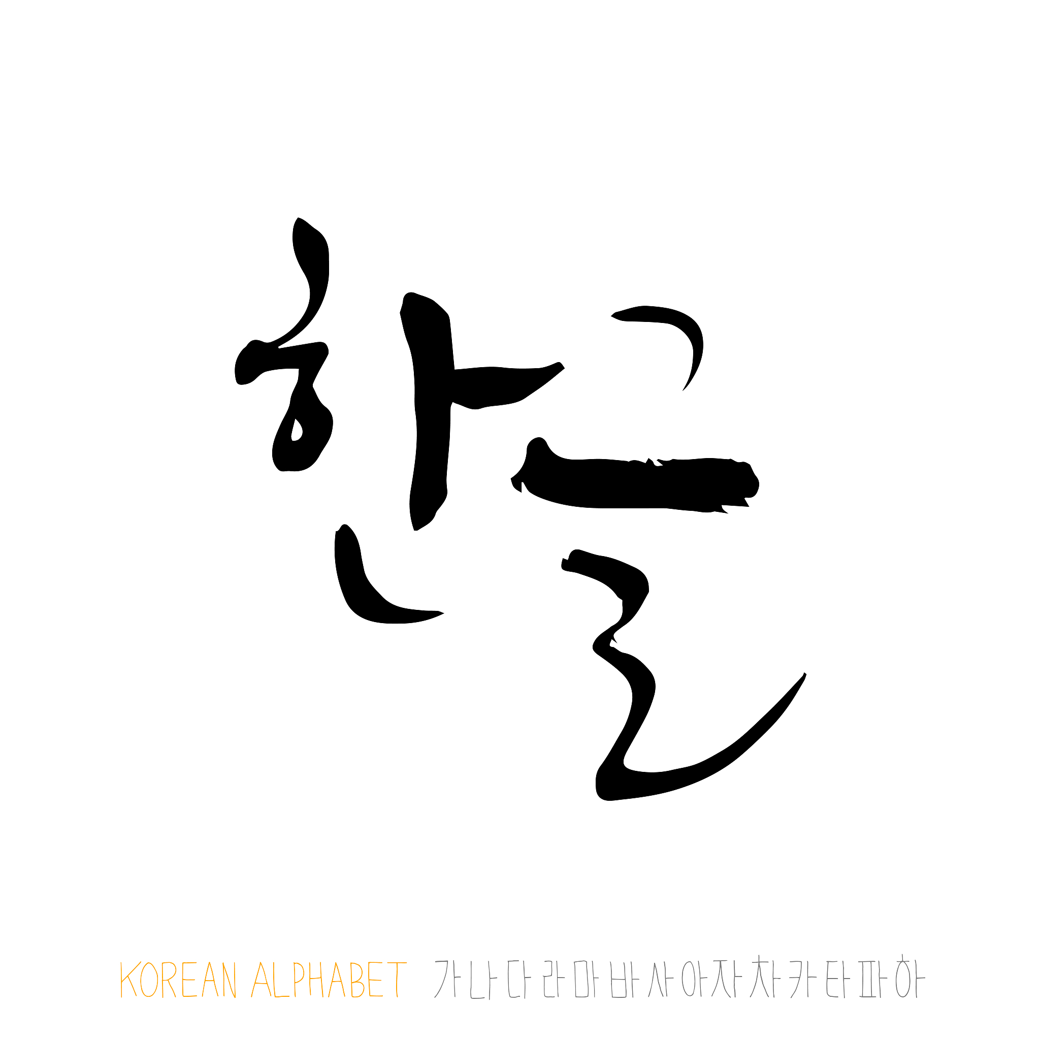 korean alphabet
