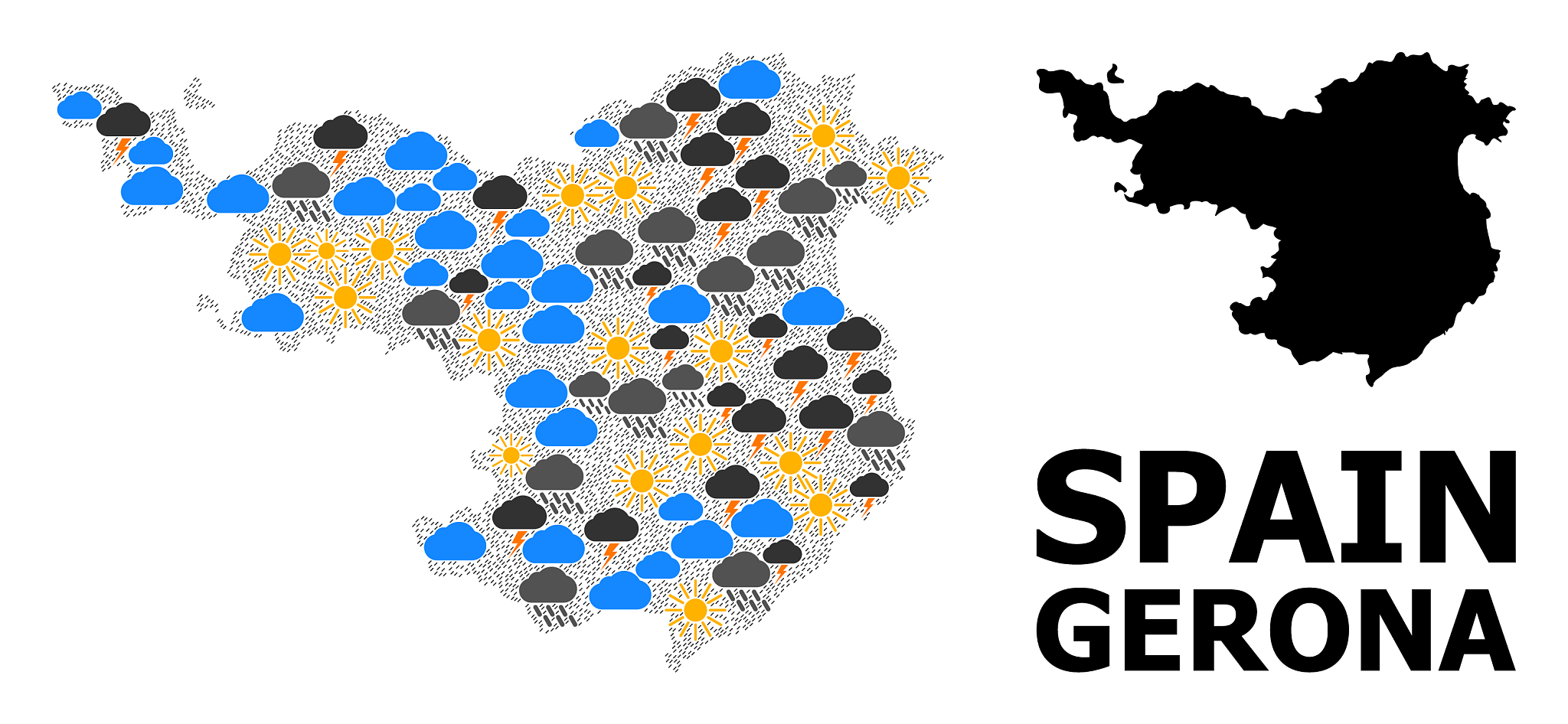 weather pattern map gerona province