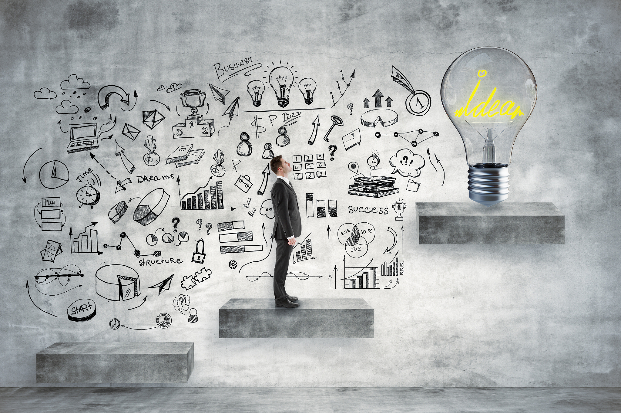 idea and success concept