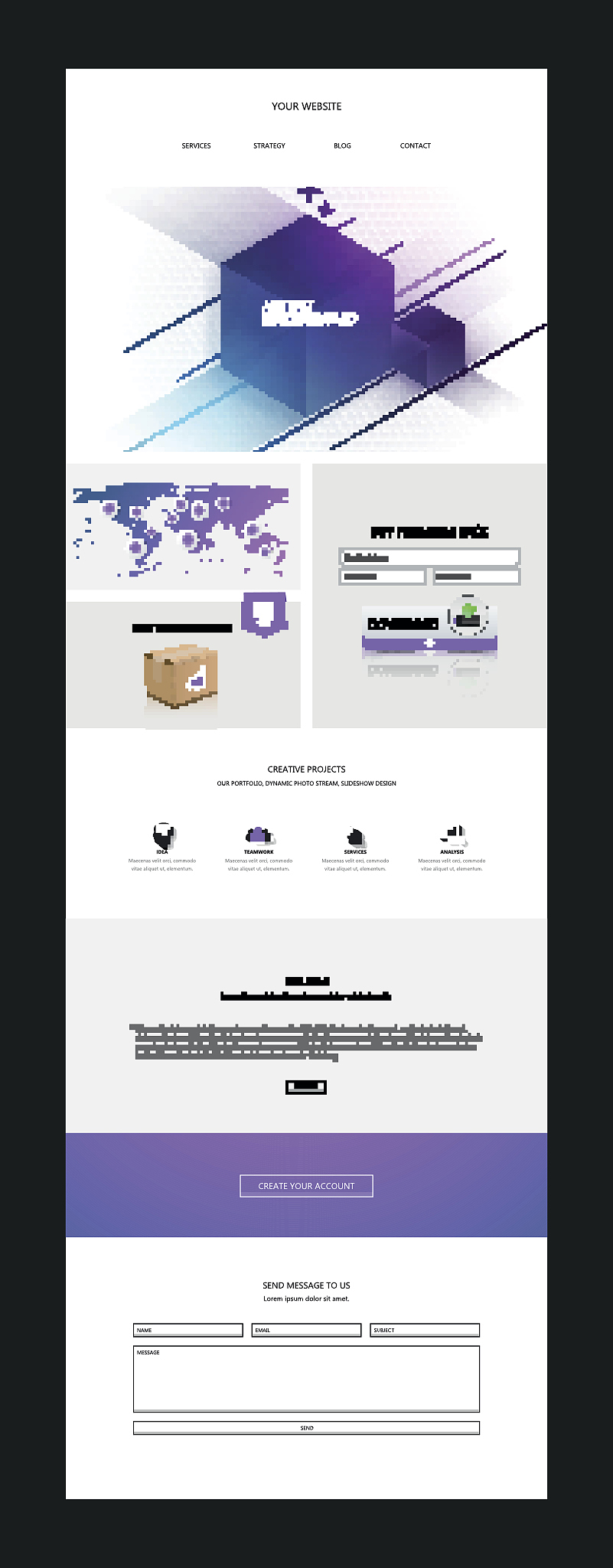 business one page website design